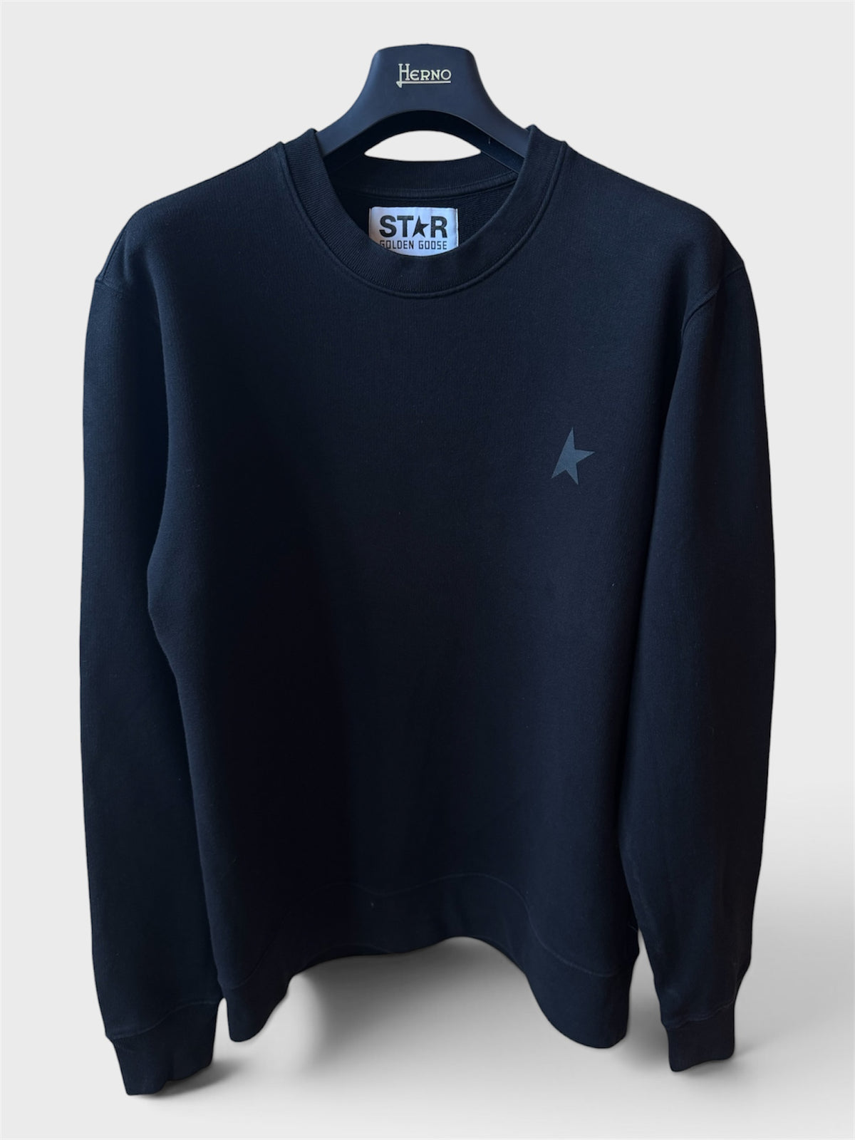 Felpa Golden Goose Star nera stella nera