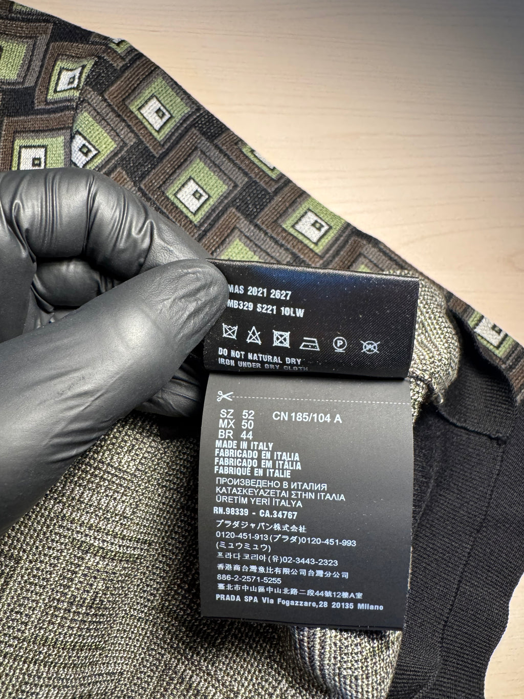 Polo in seta Prada