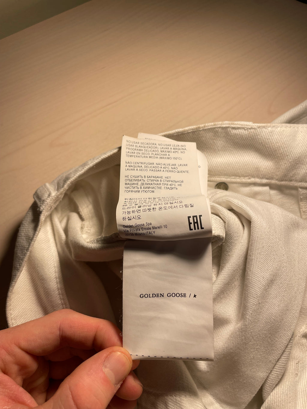 Jeans Golden Goose bianchi