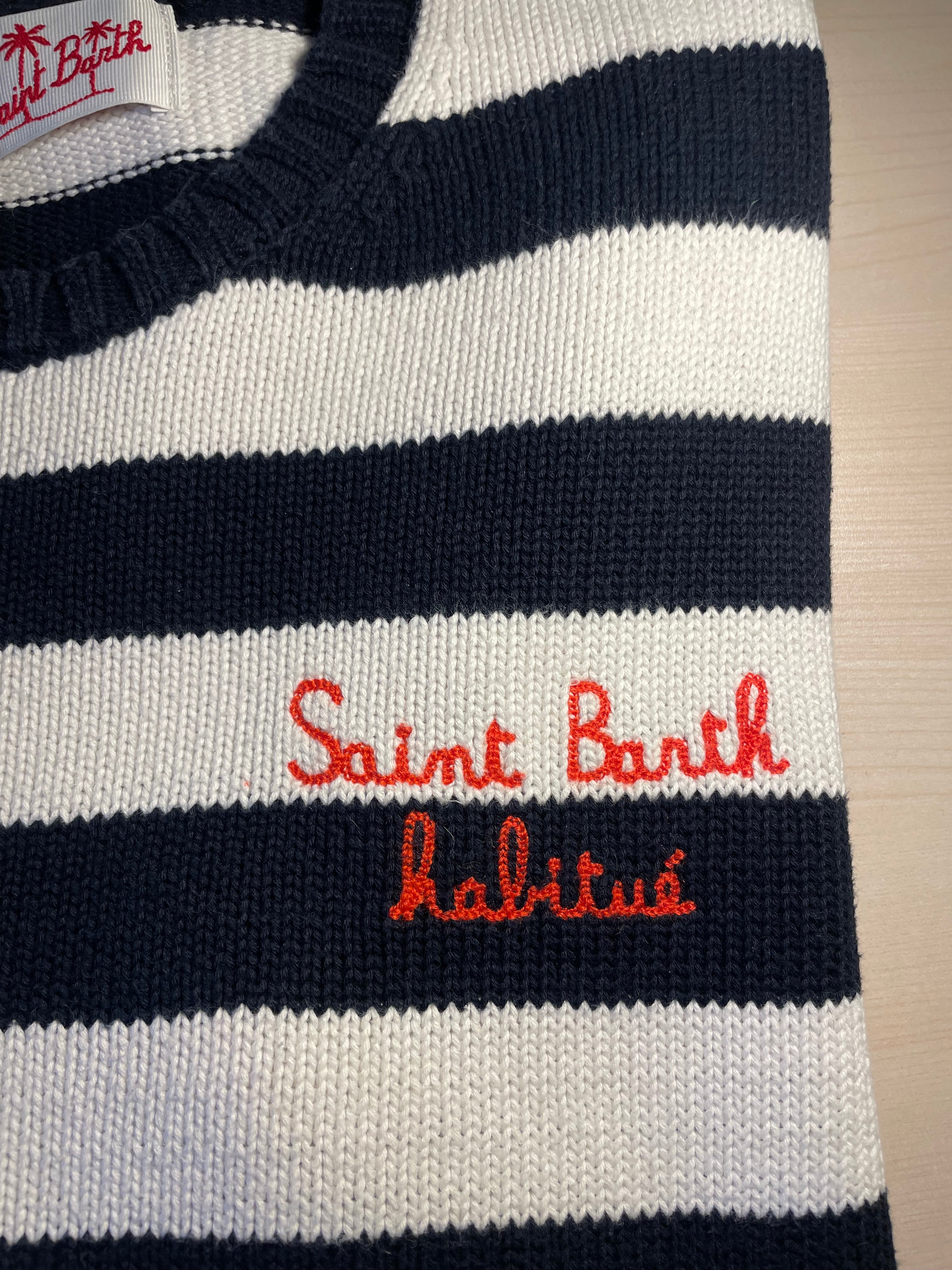 Maglione Saint Barth righe "Saint Barth Habitué"