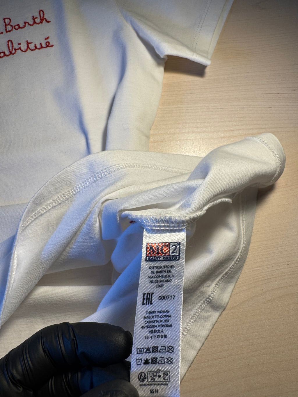 Maglia Saint Barth "St. Barth Habitué" bianca tg XS