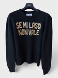 Maglione Saint Barth "Se Mi Lasci Non Vale" nero
