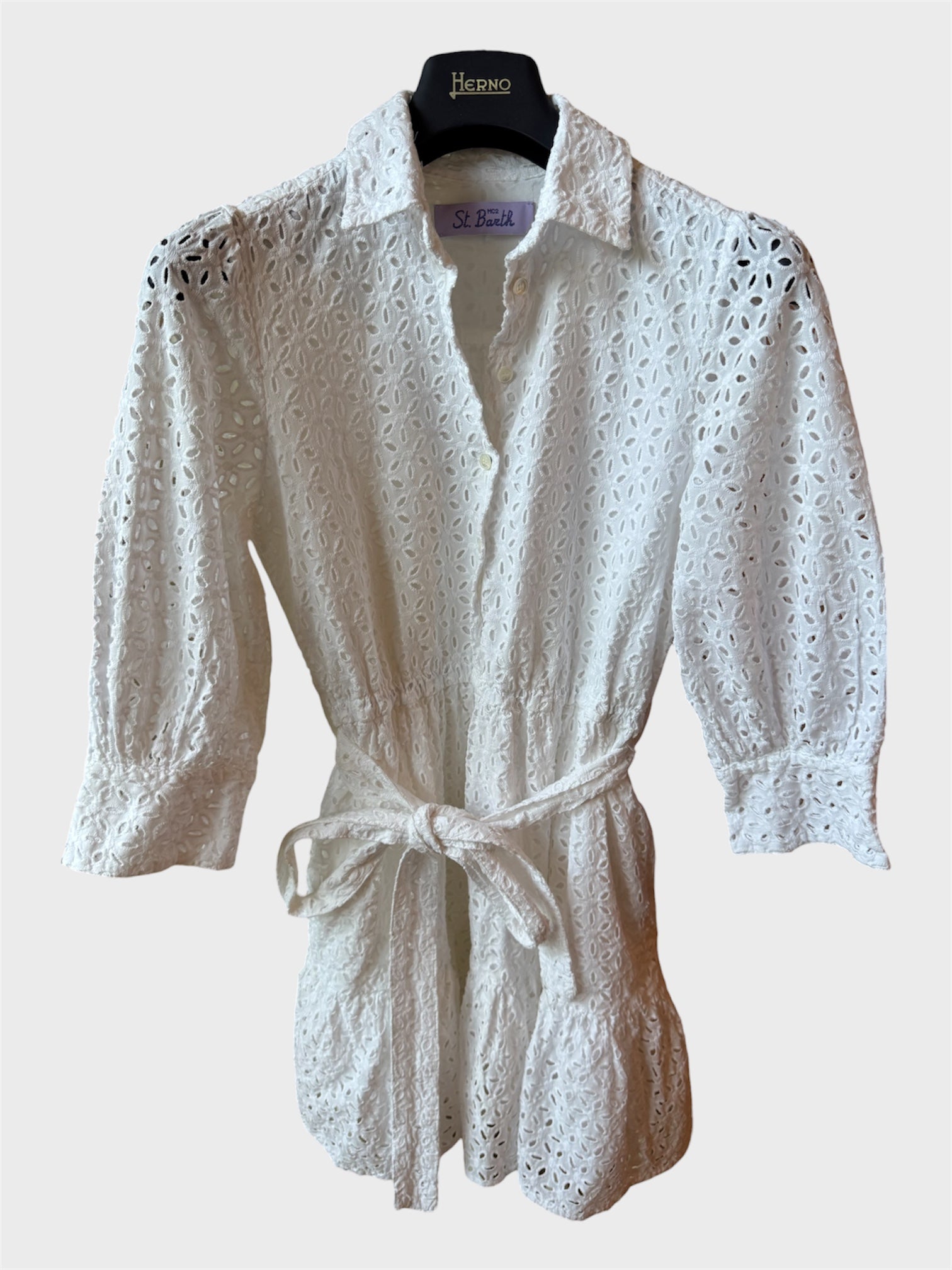 Abito Saint Barth bianco con ricami