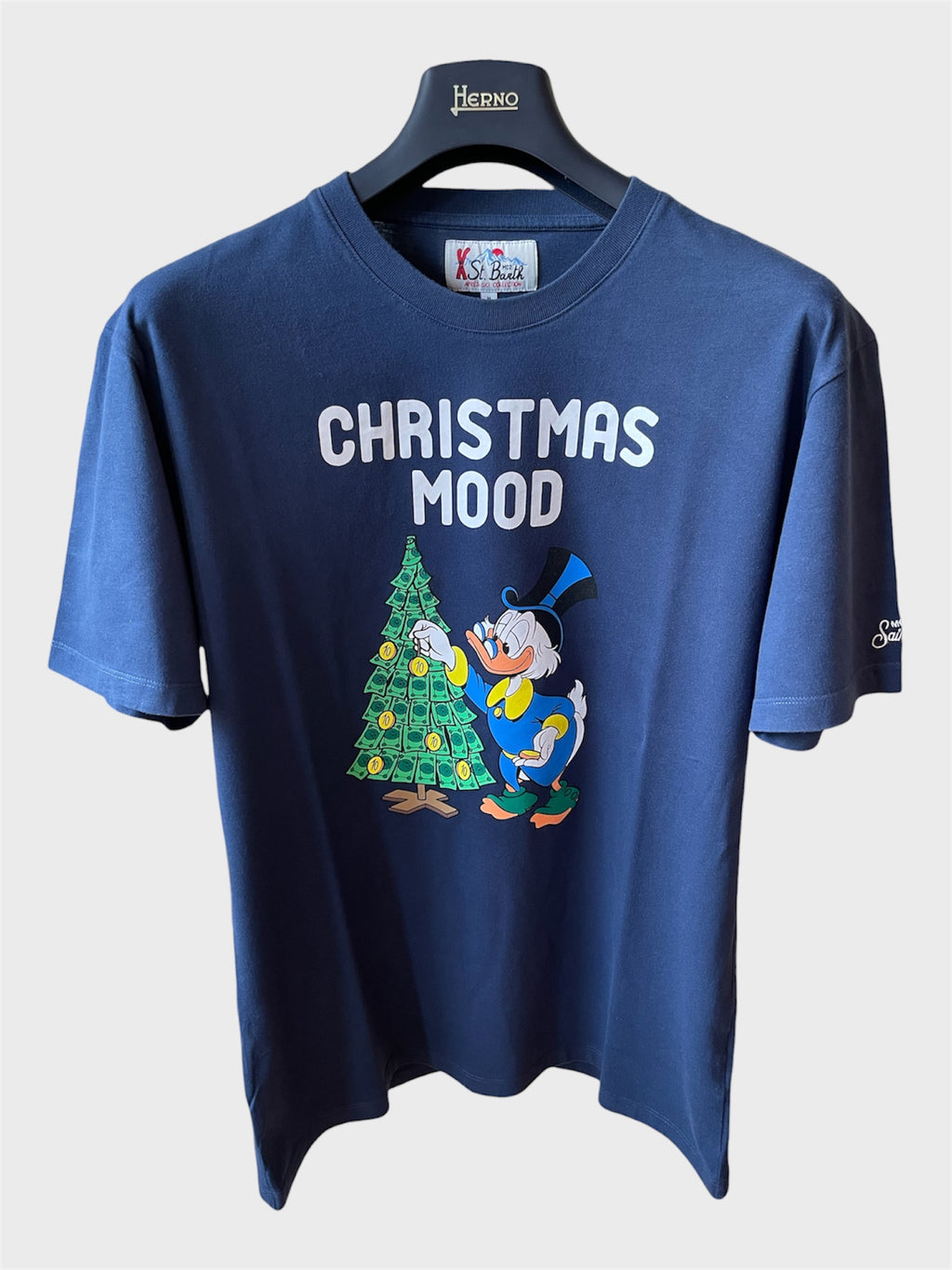 Maglia Saint Barth "Christmas Mood" X Disney blu