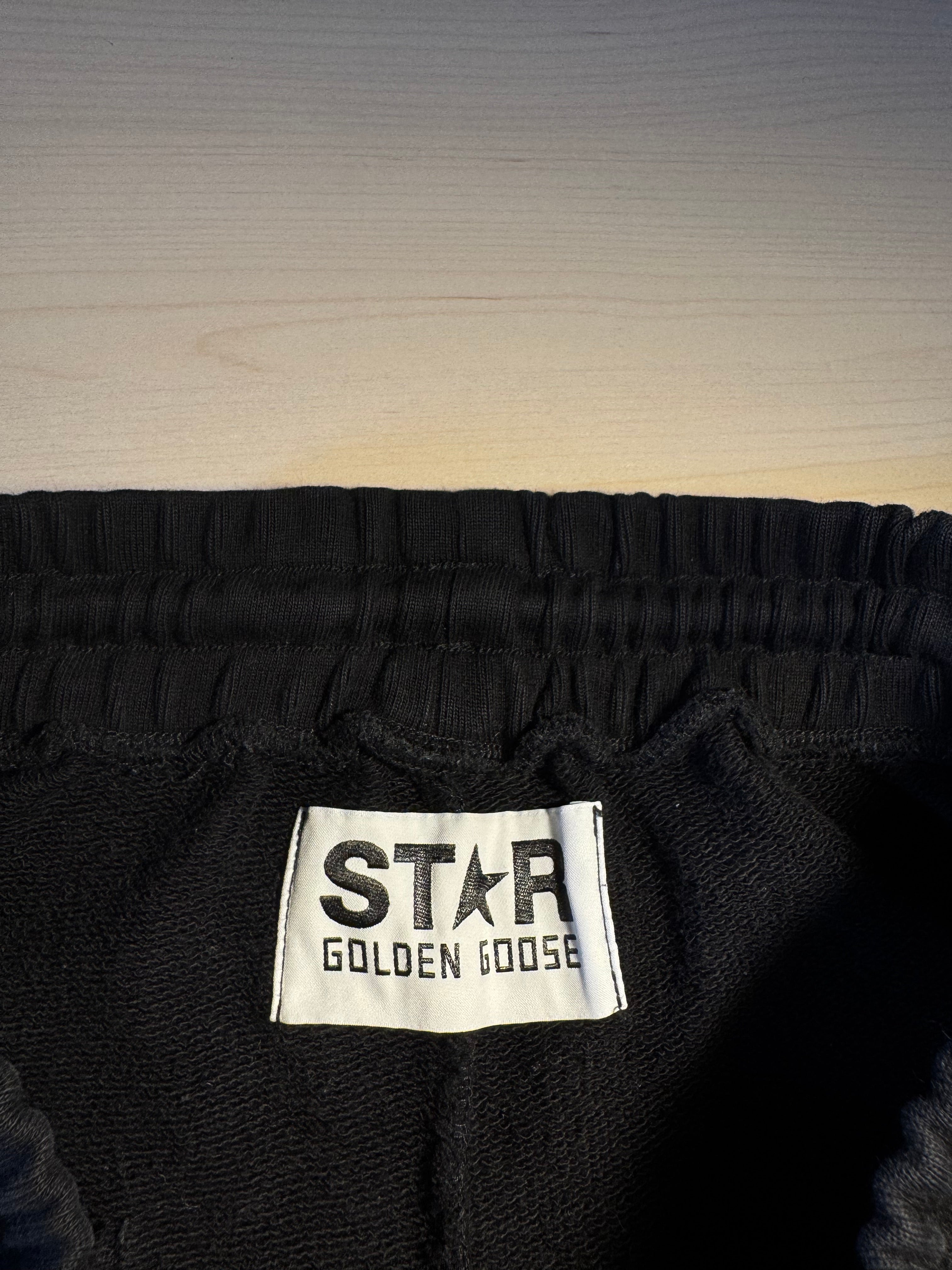 Pantaloni Golden Goose Star neri stella nera