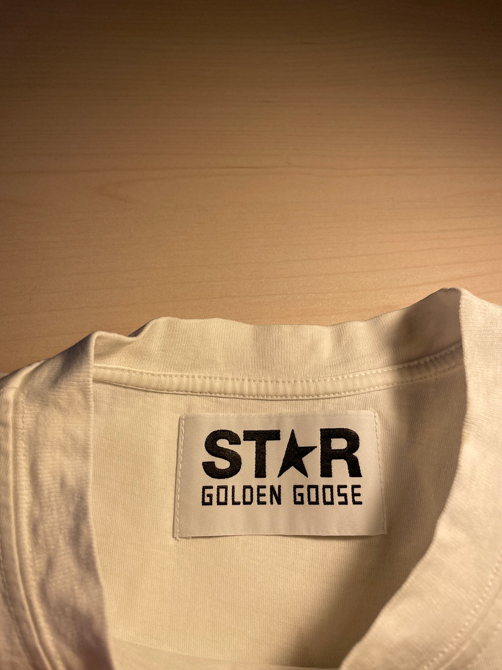 Maglia Golden Goose star scritta oro
