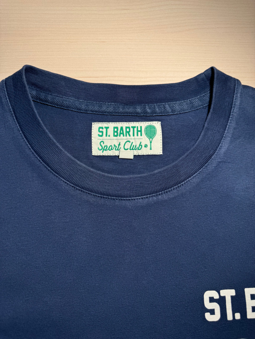 Maglia Saint Barth "Padel Is My Second Life” blu