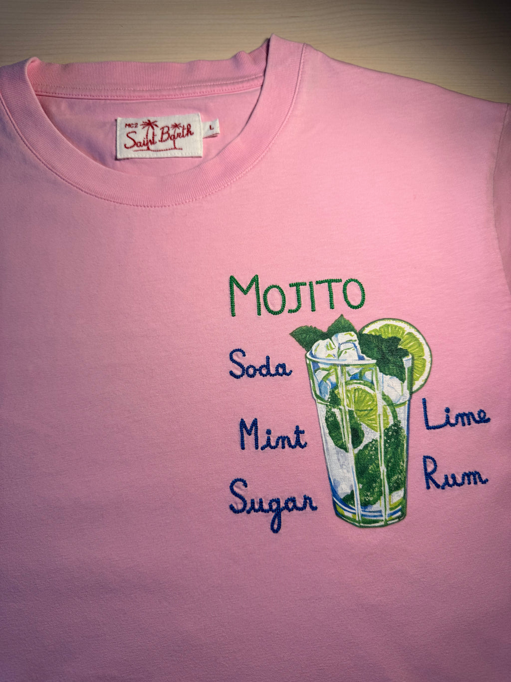 Maglia Saint Barth "Mojito” rosa
