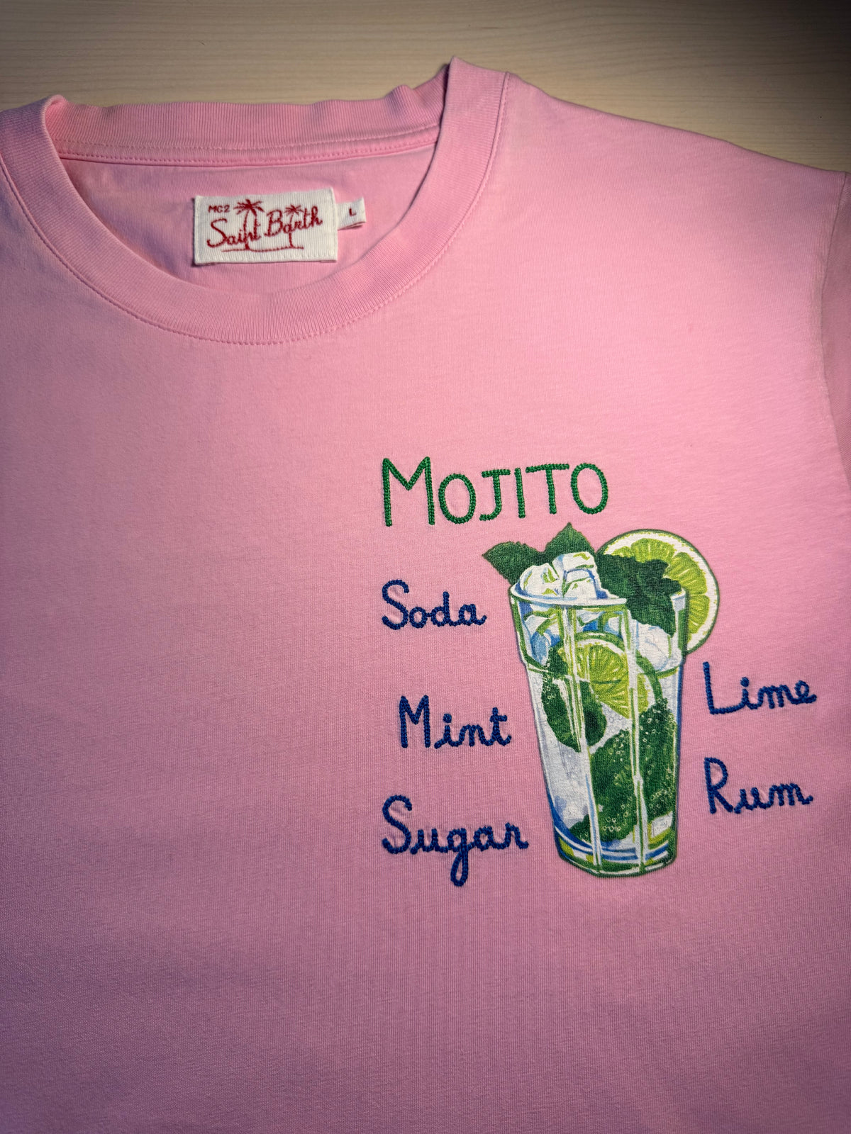 Maglia Saint Barth "Mojito” rosa