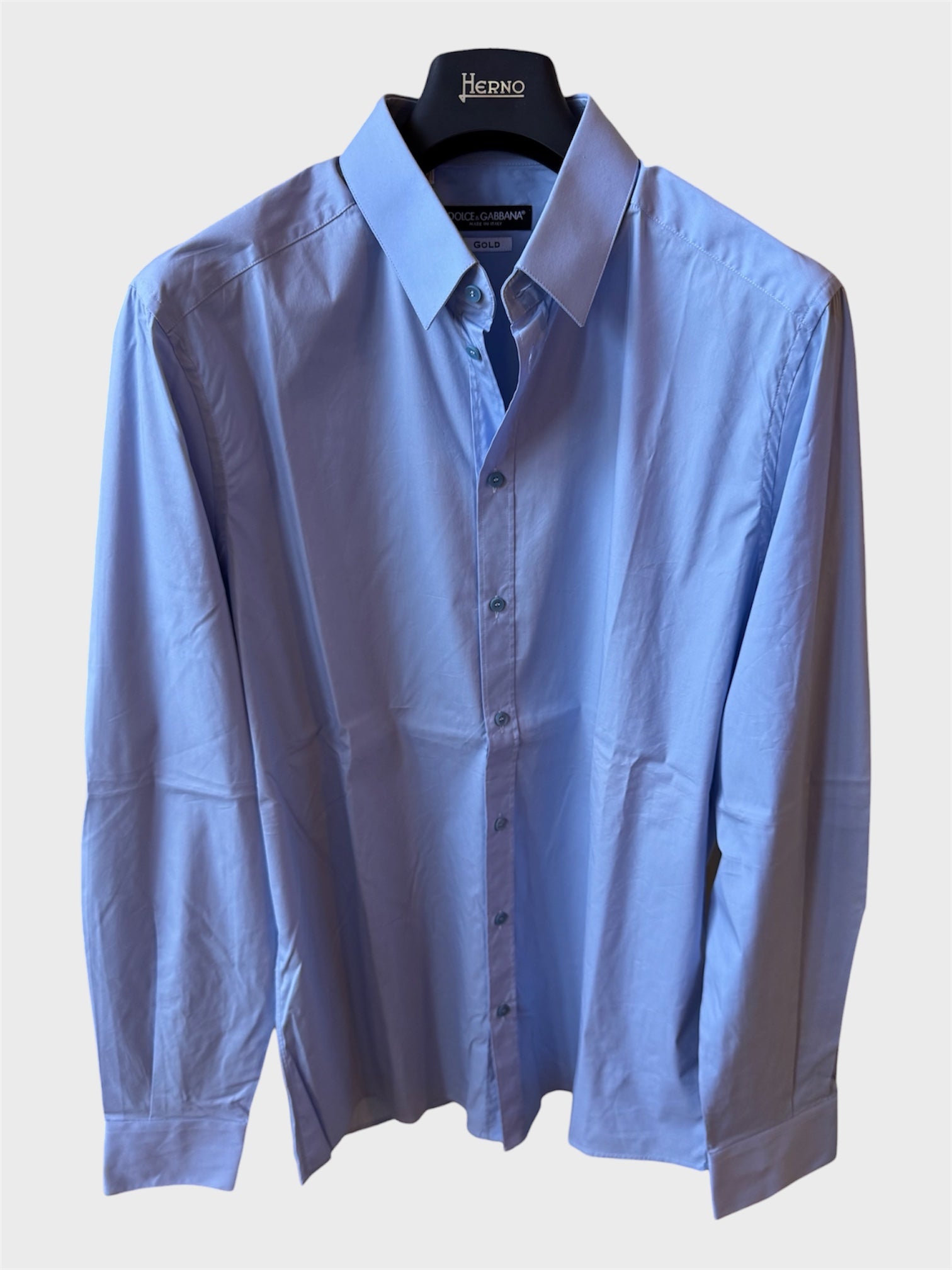 Camicia Dolce e Gabbana Gold azzurra