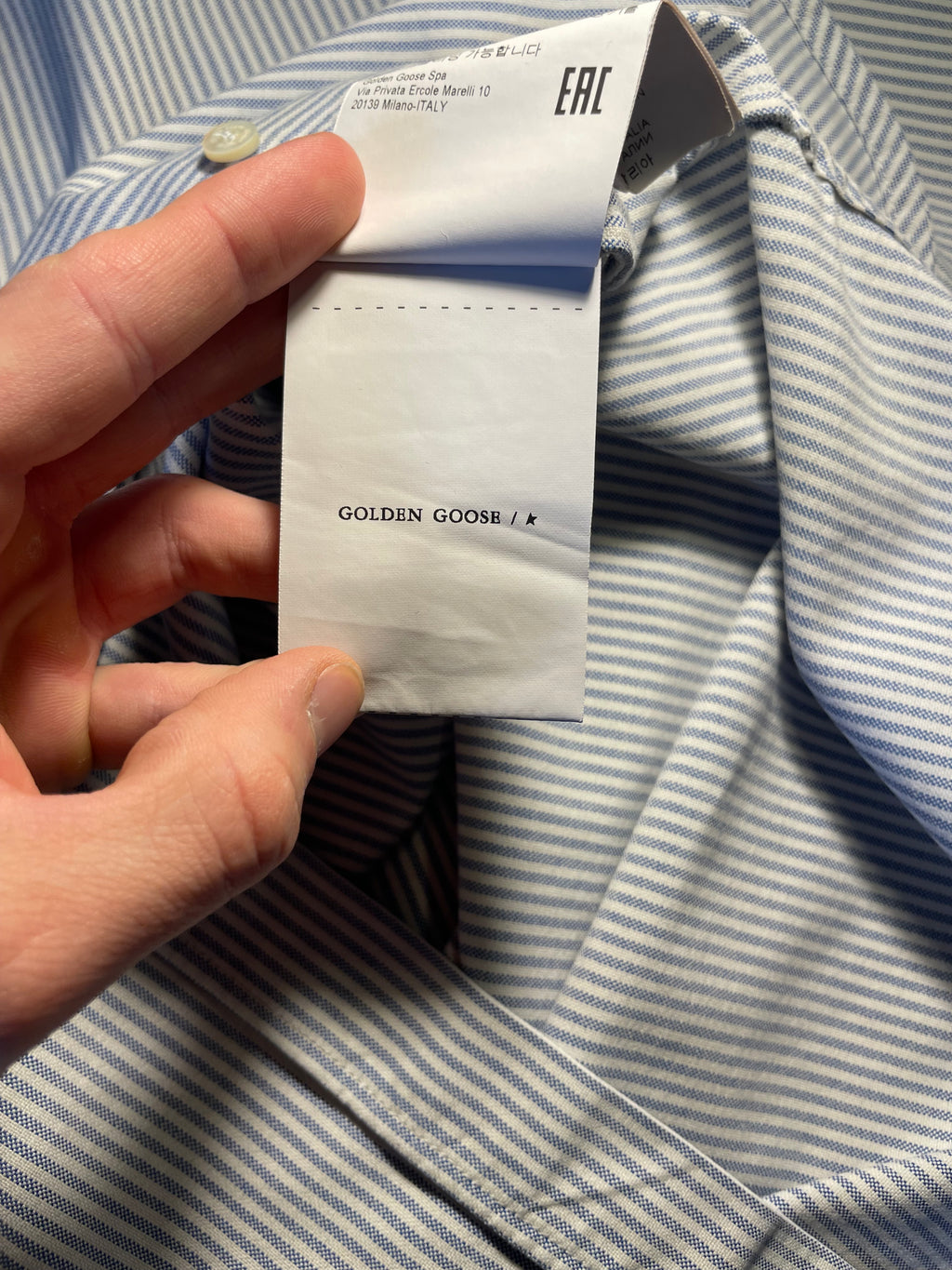 Camicia Golden Goose righe a bastoncino