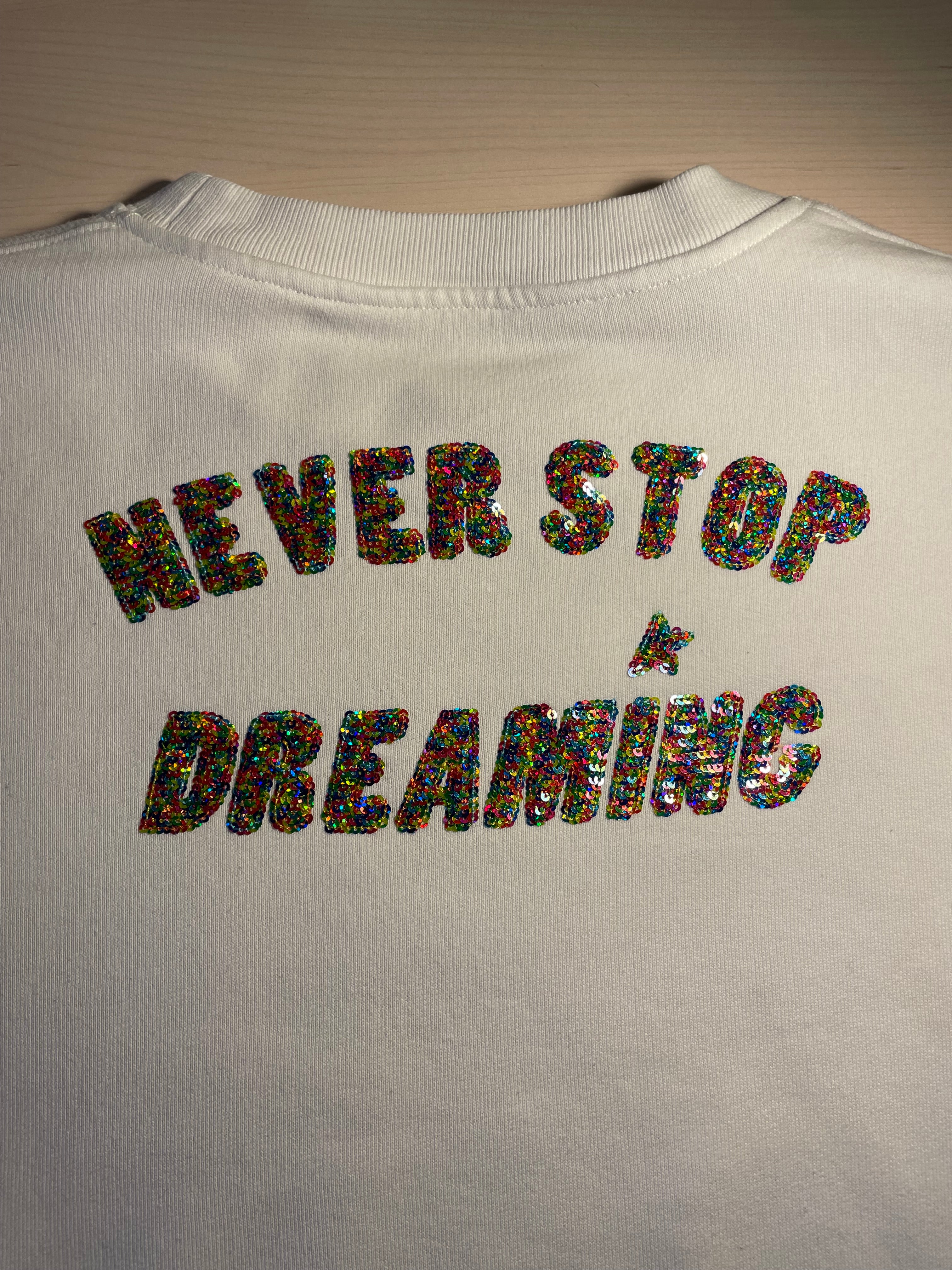 Felpa Golden Goose "Never Stop Dreaming" retro
