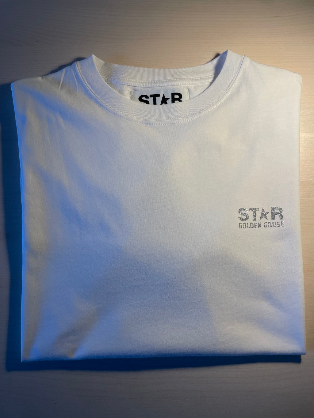 Maglia Golden Goose Star bianca stella argento retro