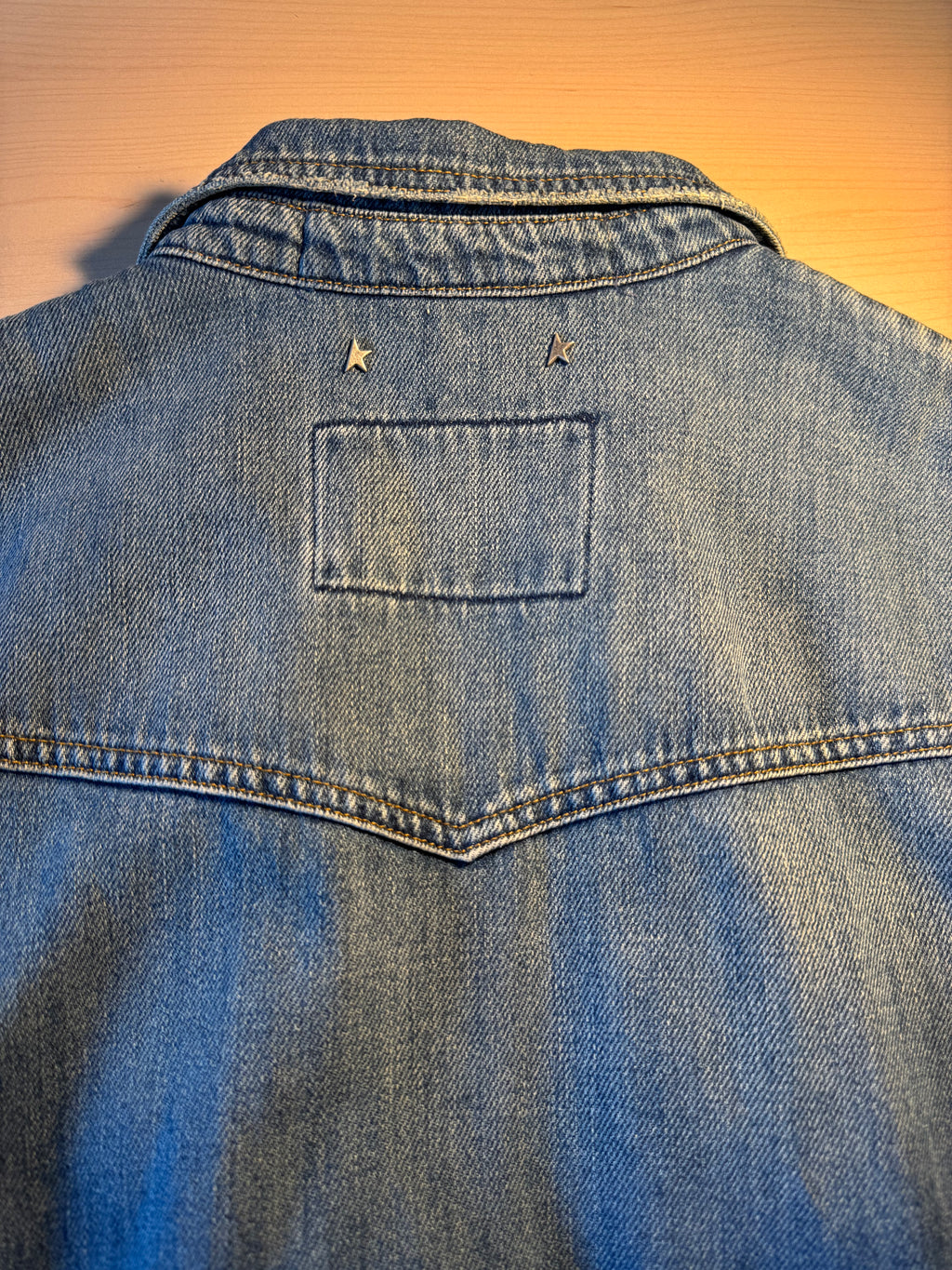 Vestito Golden Goose jeans denim con patch