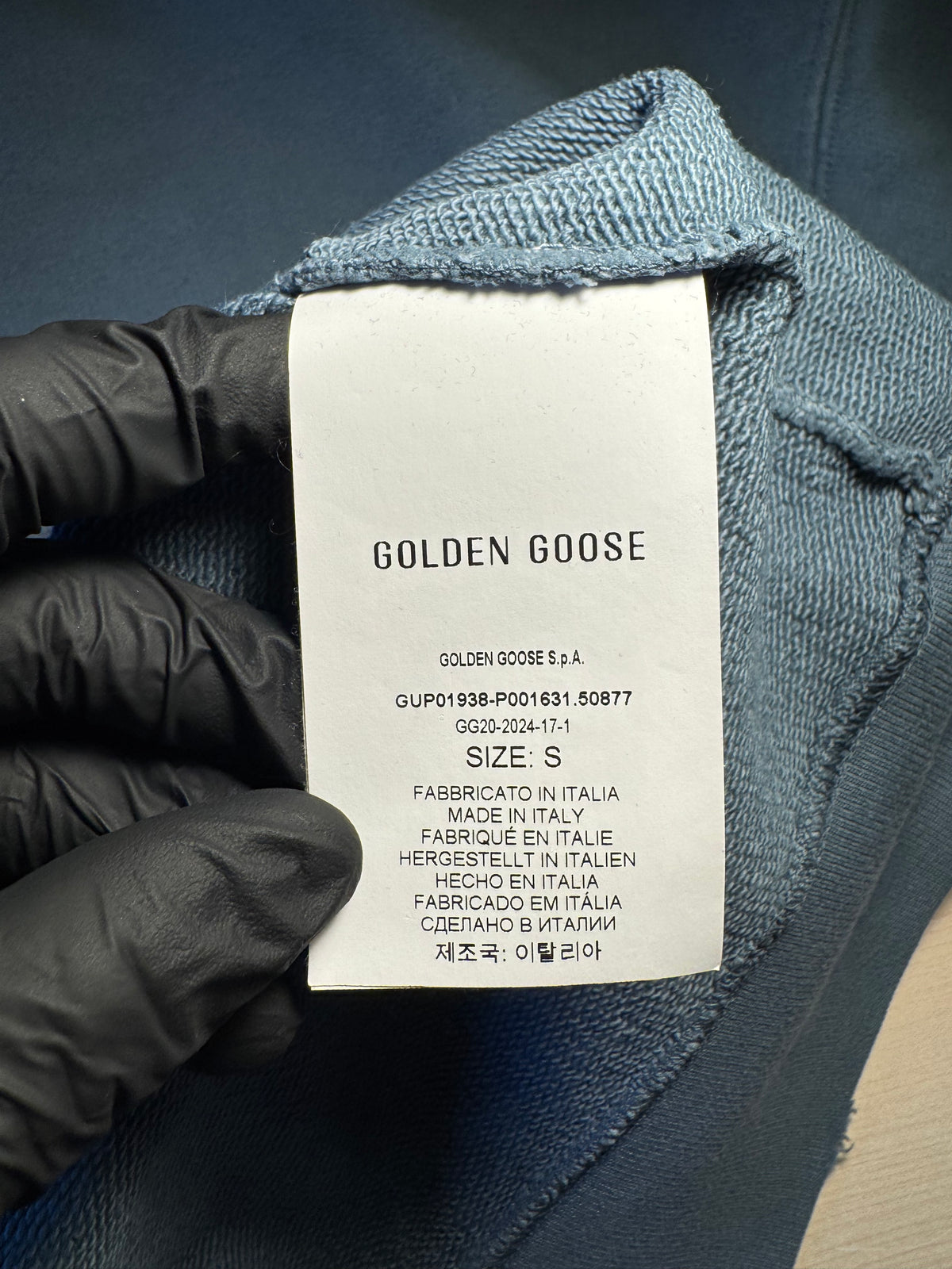 Felpa Golden Goose "University Venezia" azzurra