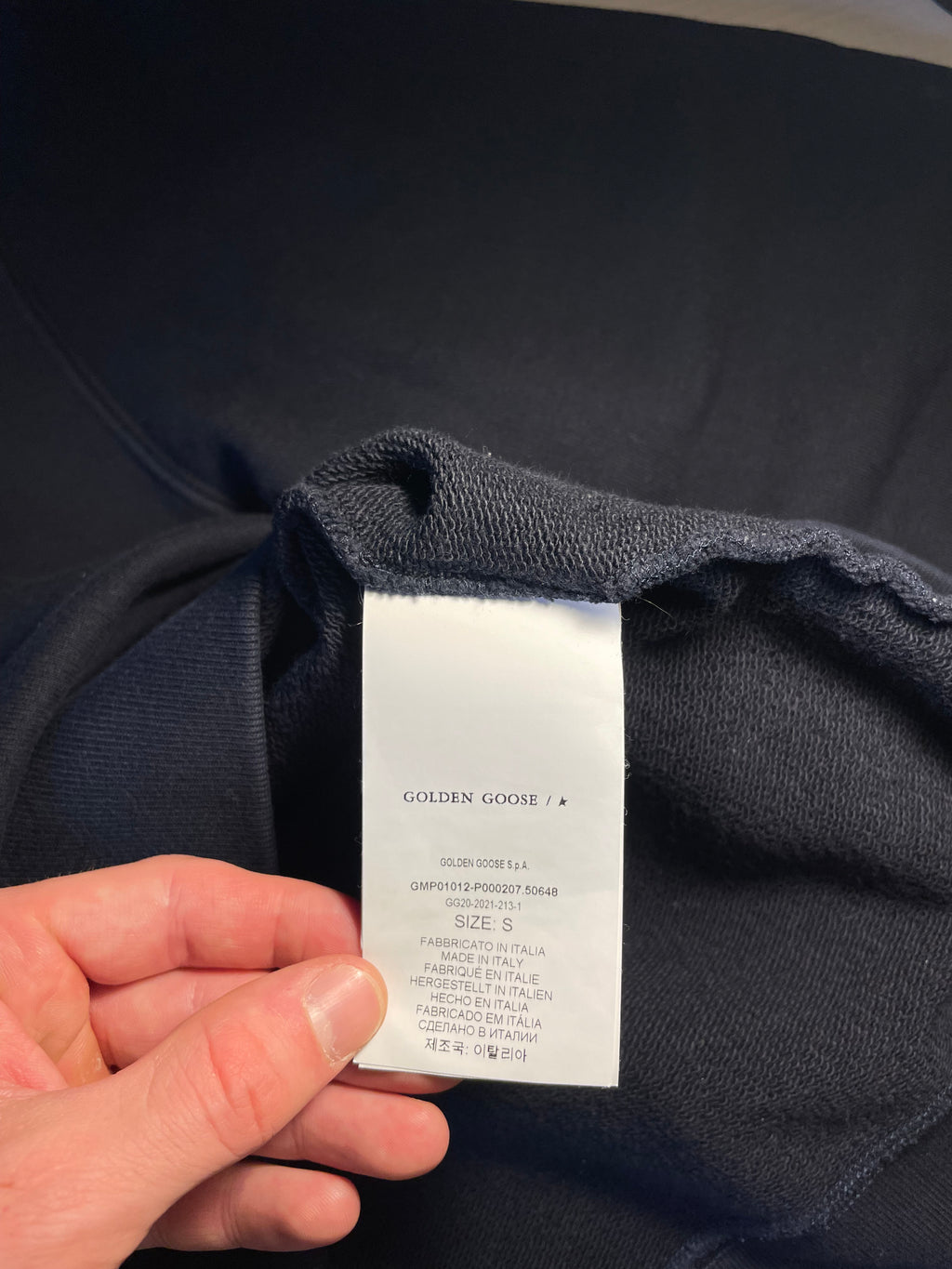 Felpa Golden Goose "Perfect Imperfection" blu