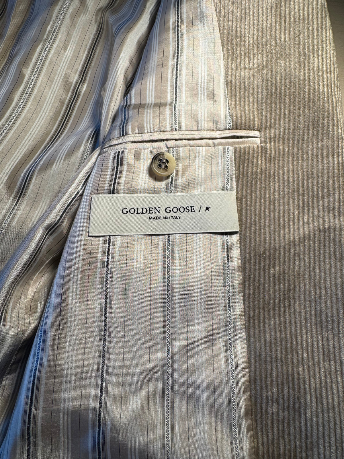 Blazer Golden Goose beige a costine
