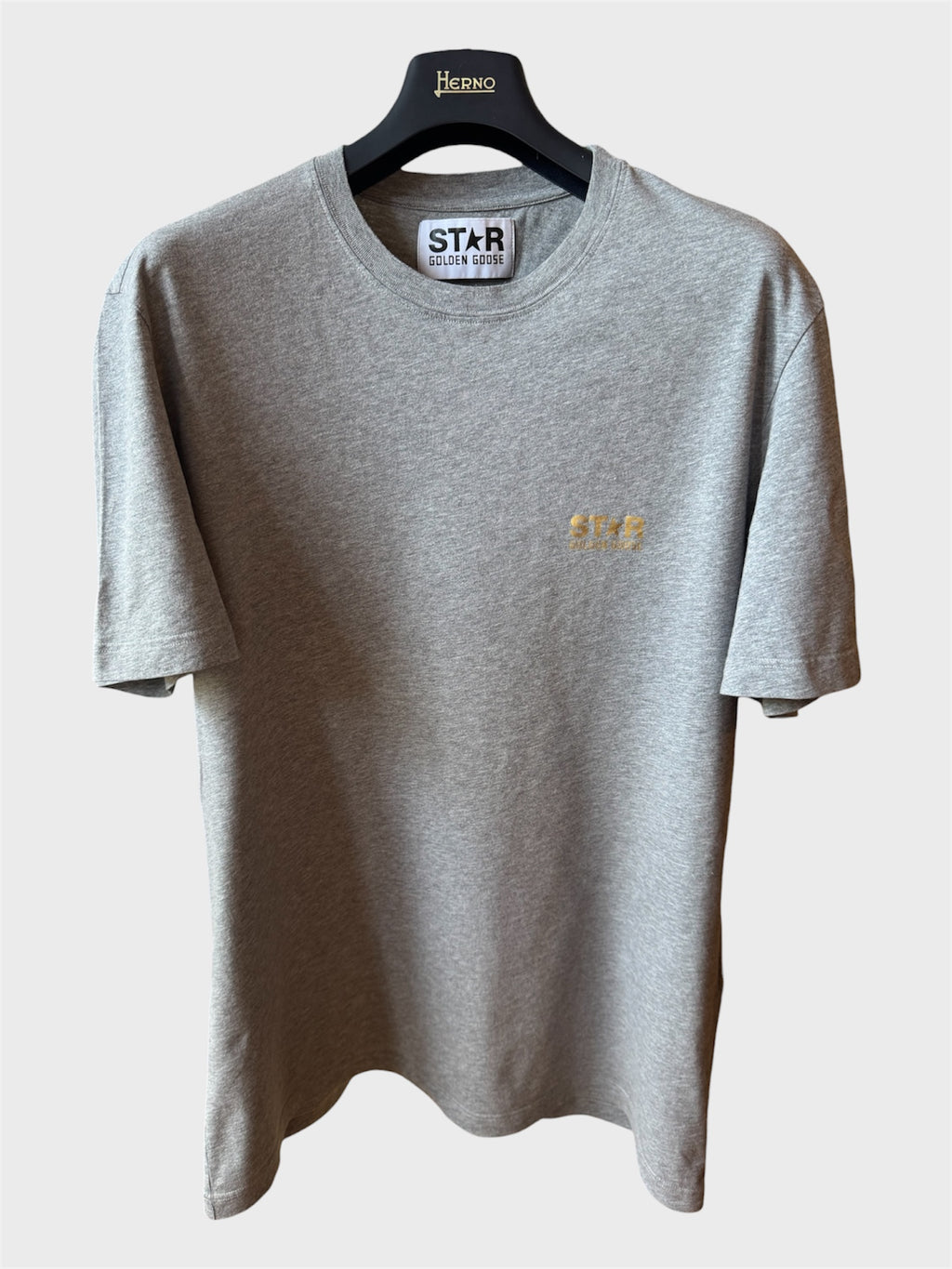Maglia Golden Goose Star grigia stella oro retro tg XL