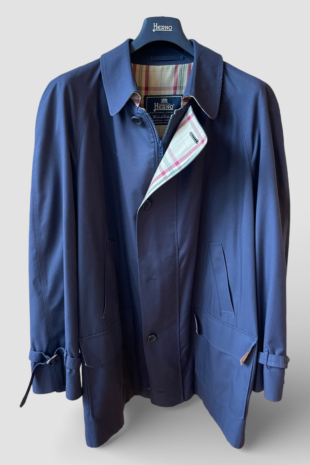 Trench Herno vintage blu