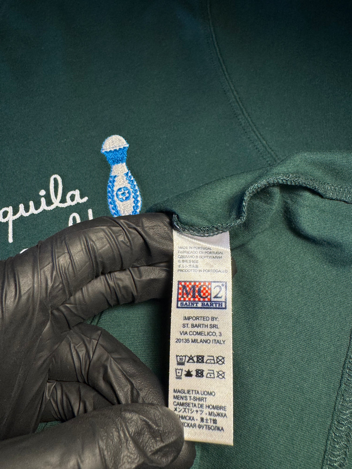 Maglia Saint Barth "Tequila Is Cool” verde
