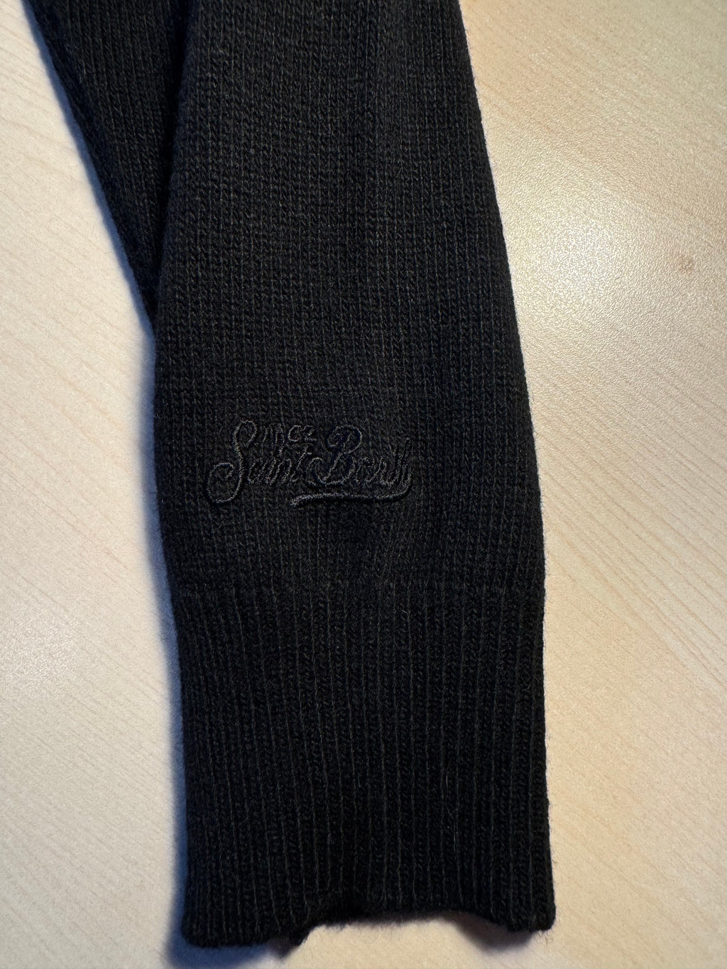 Maglione Saint Barth "Odio Il Lunedì" nero