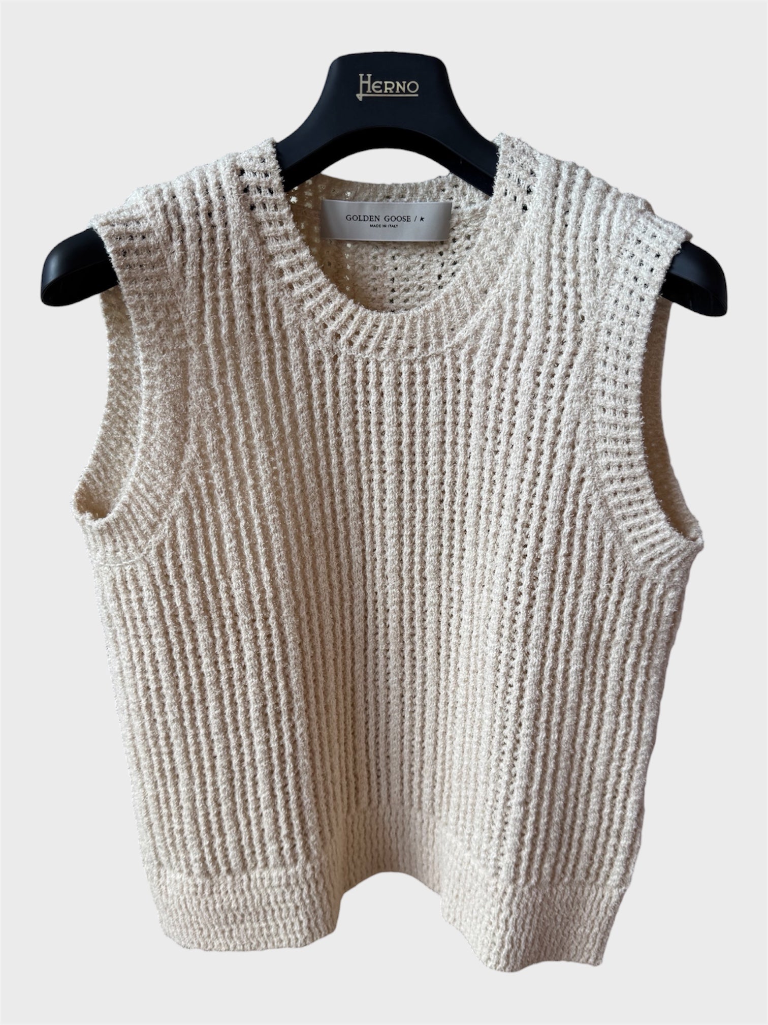 Canottiera Golden Goose panna