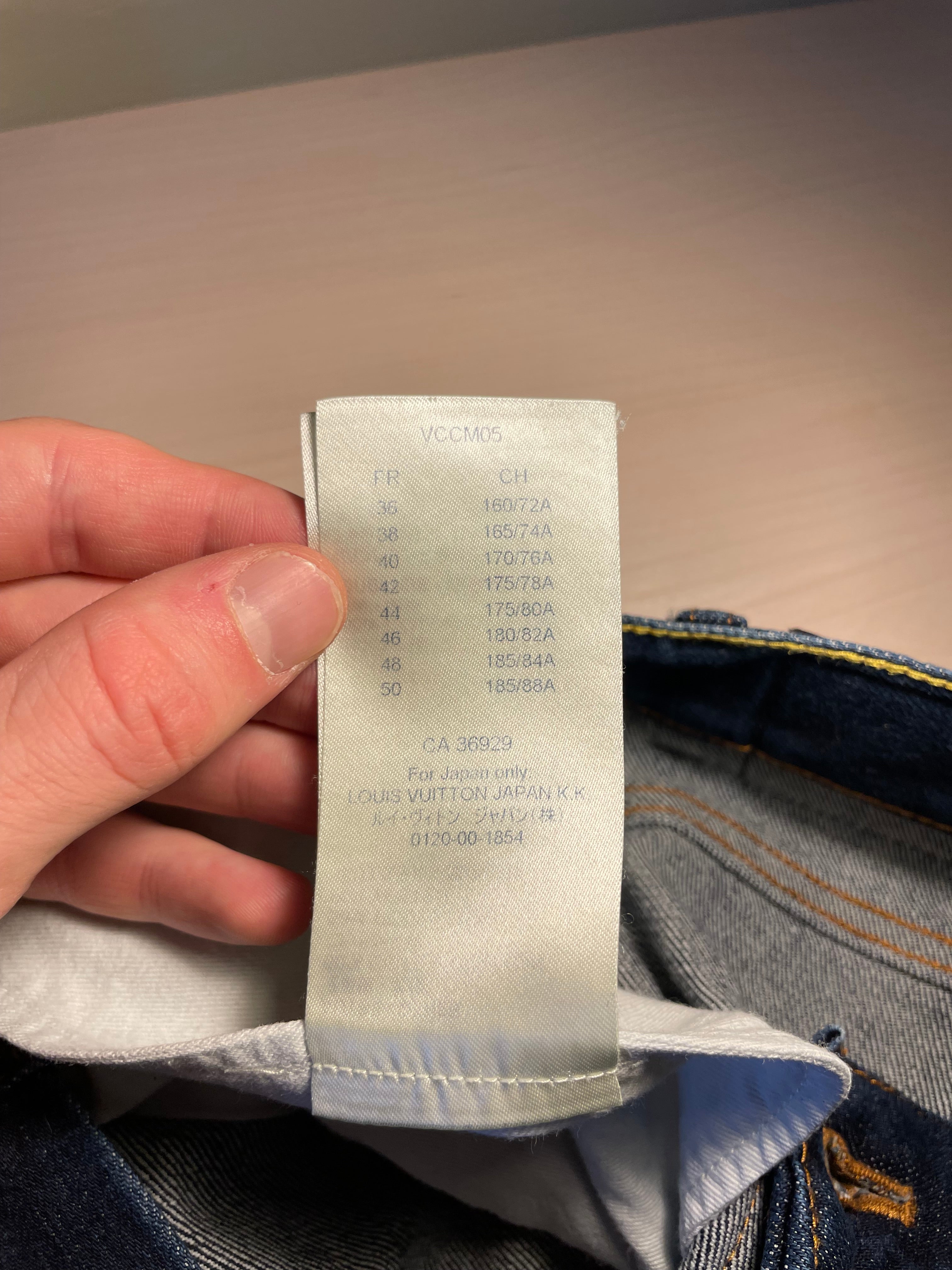 Jeans Louis Vuitton Slim Stretch blu