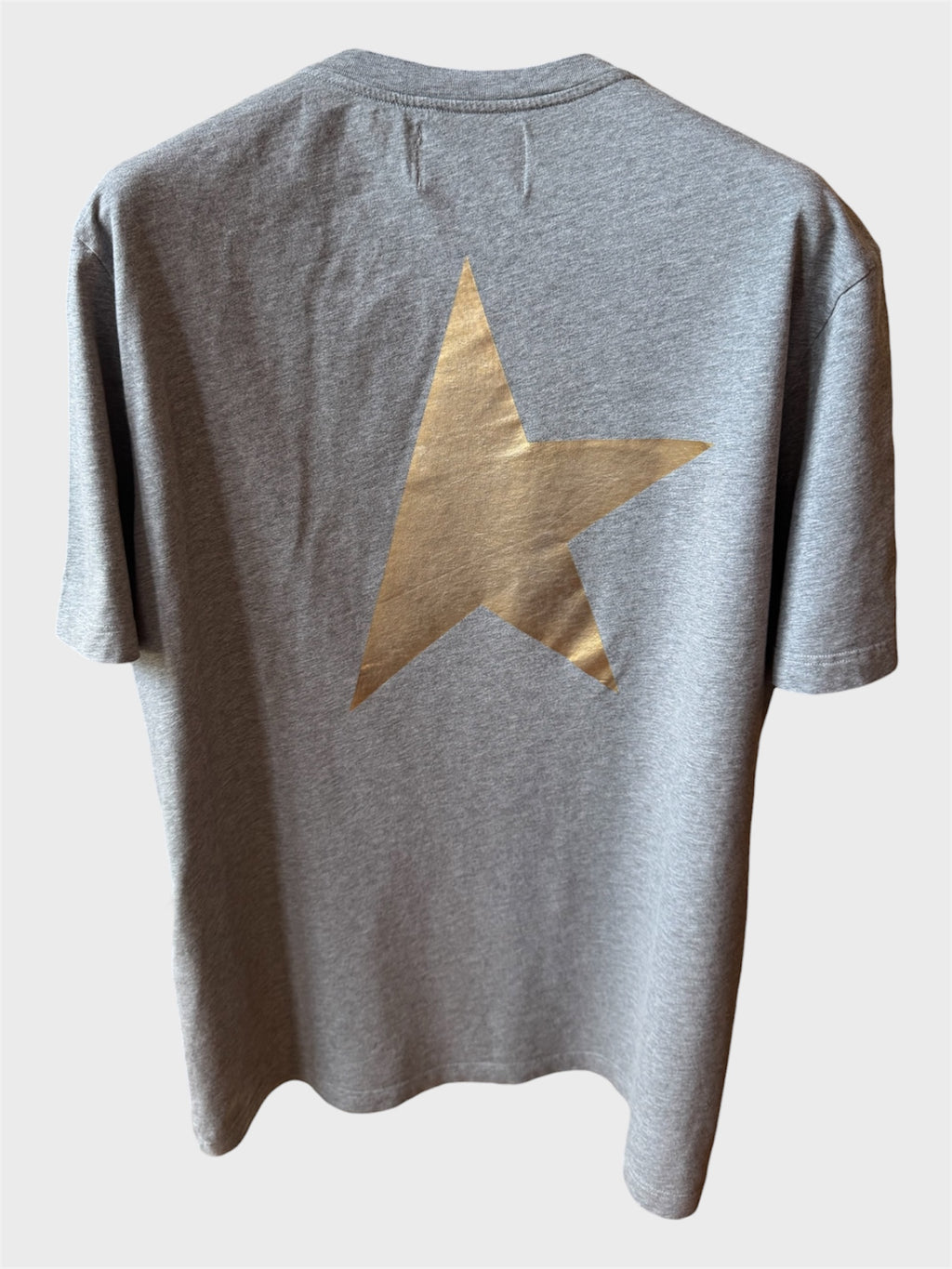 Maglia Golden Goose Star grigia stella oro retro tg XL