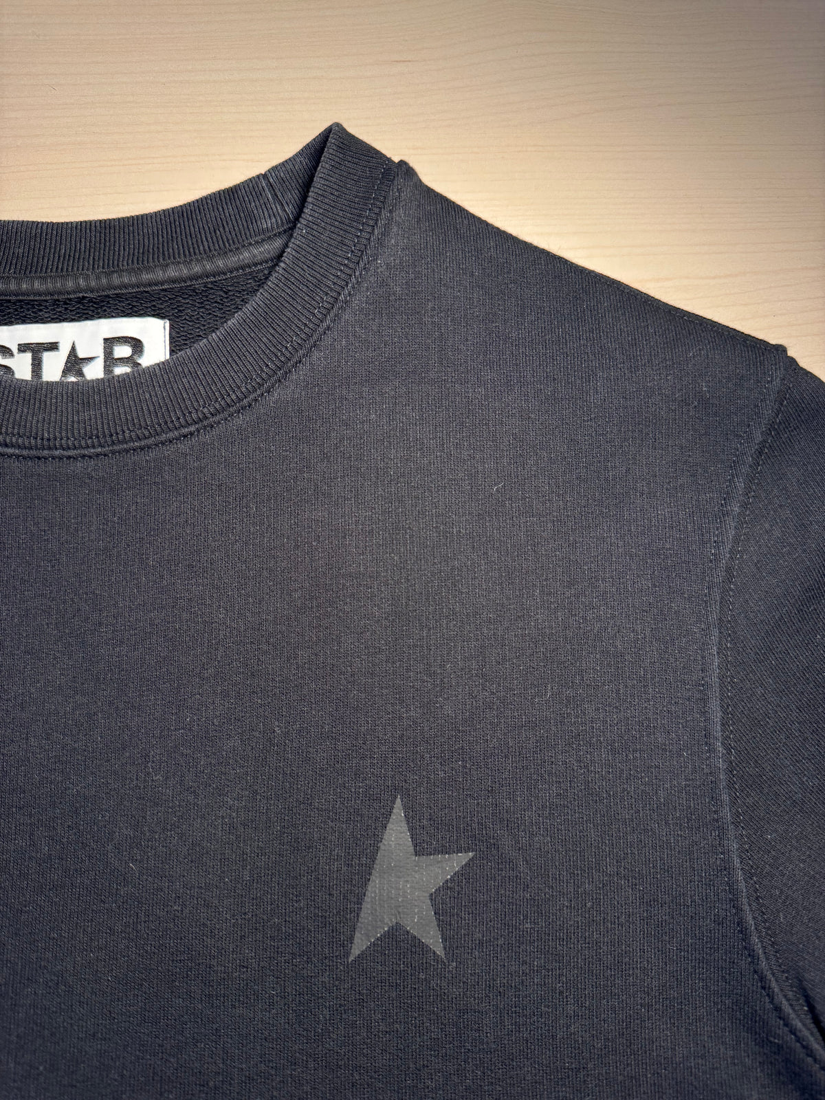 Felpa Golden Goose Star nera stella nera