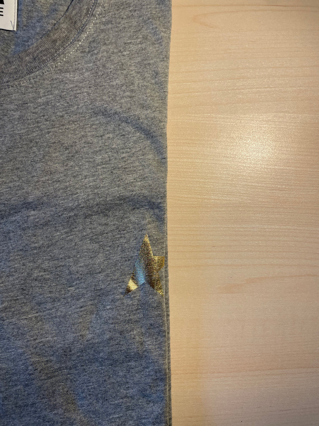 Maglia Golden Goose star grigia stella oro