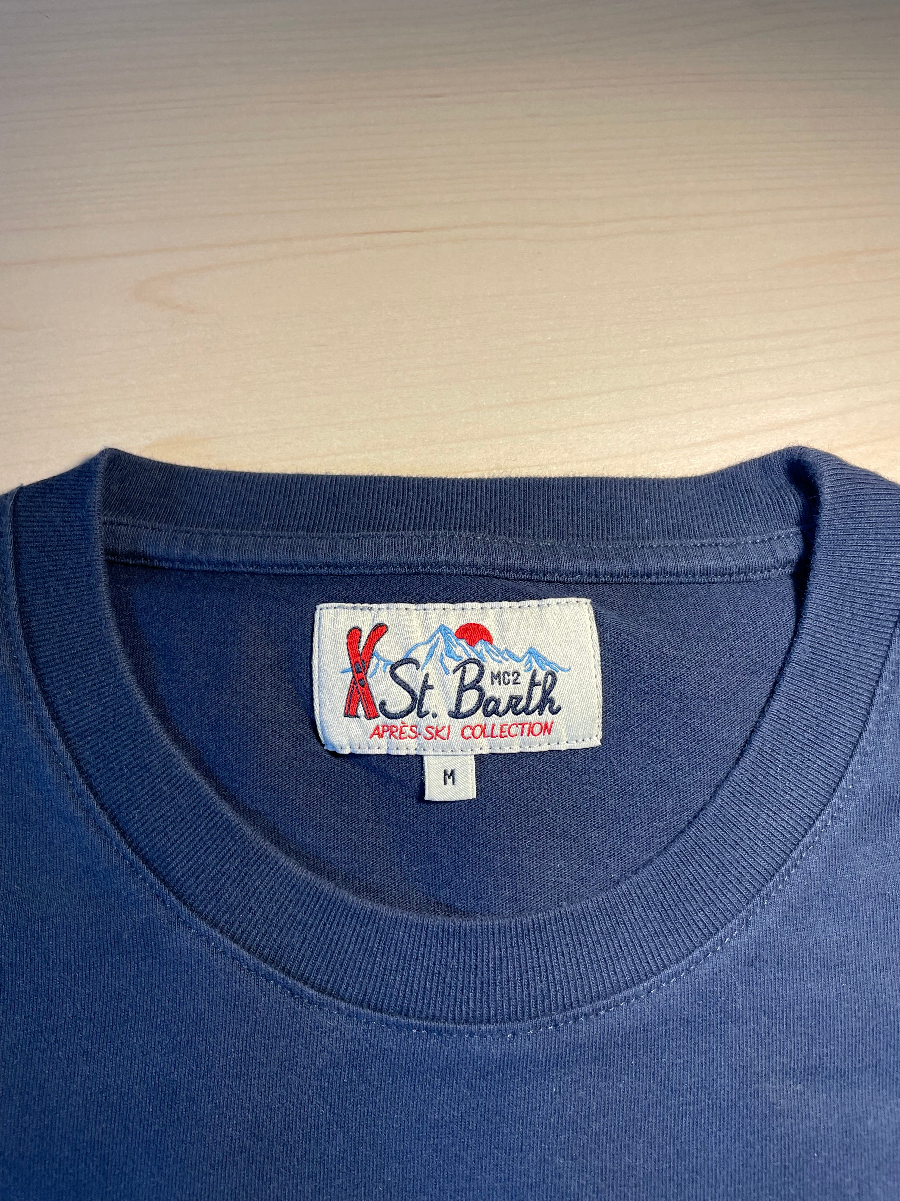 Maglia Saint Barth "Christmas Mood" X Disney blu