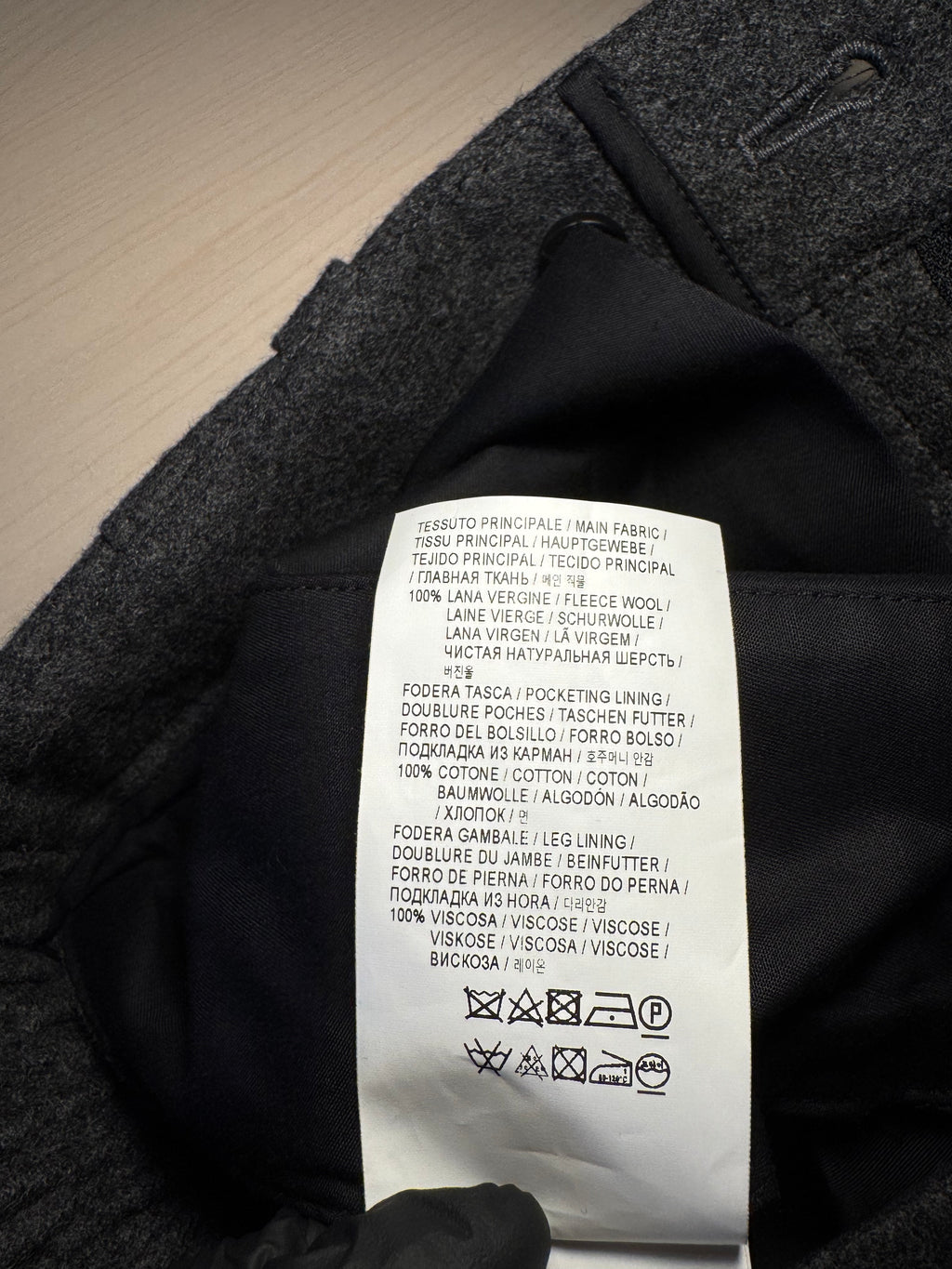Pantaloni Golden Goose lana grigi