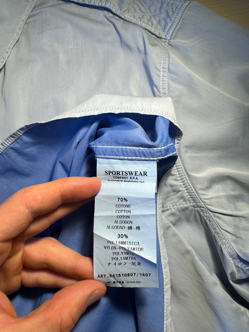 Camicia Stone Island azzurra
