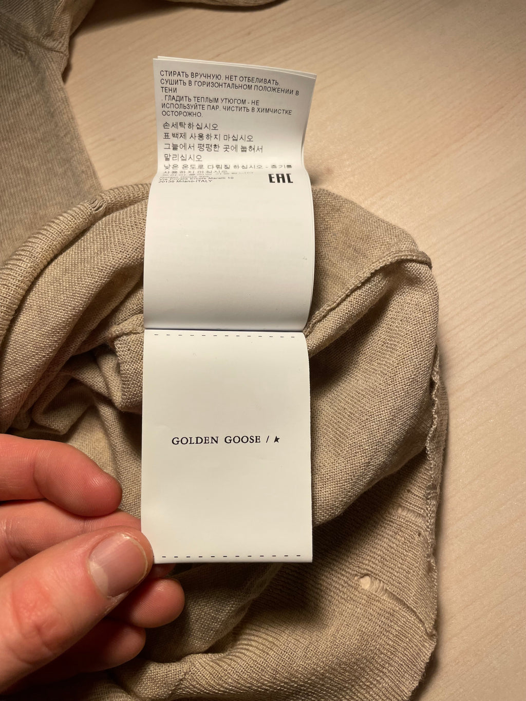 Maglione dolcevita Golden Goose beige