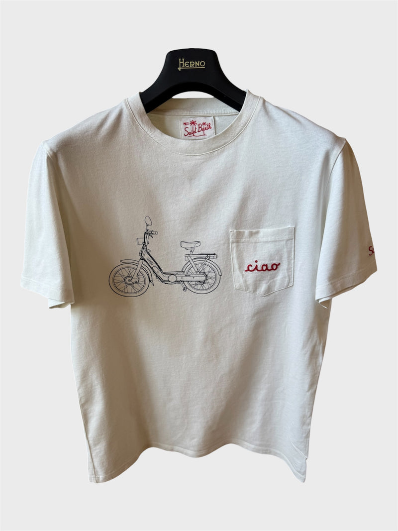 Maglia Saint Barth "Ciao” Bianca