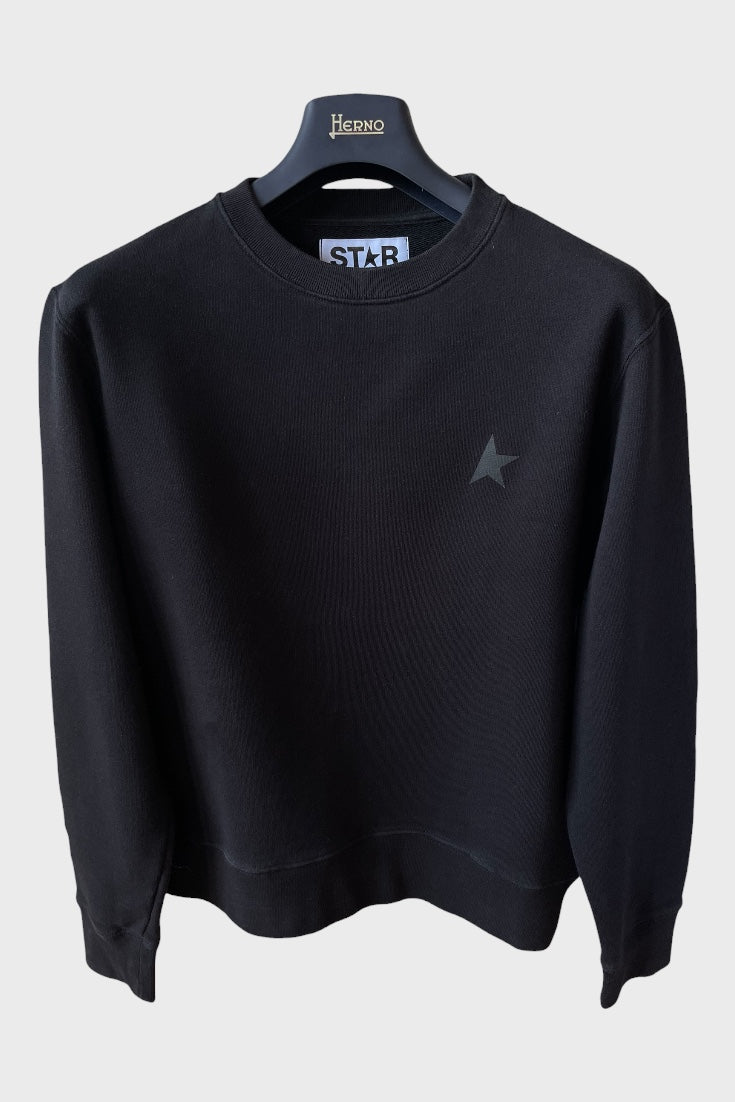Felpa Golden Goose Star nera stella nera