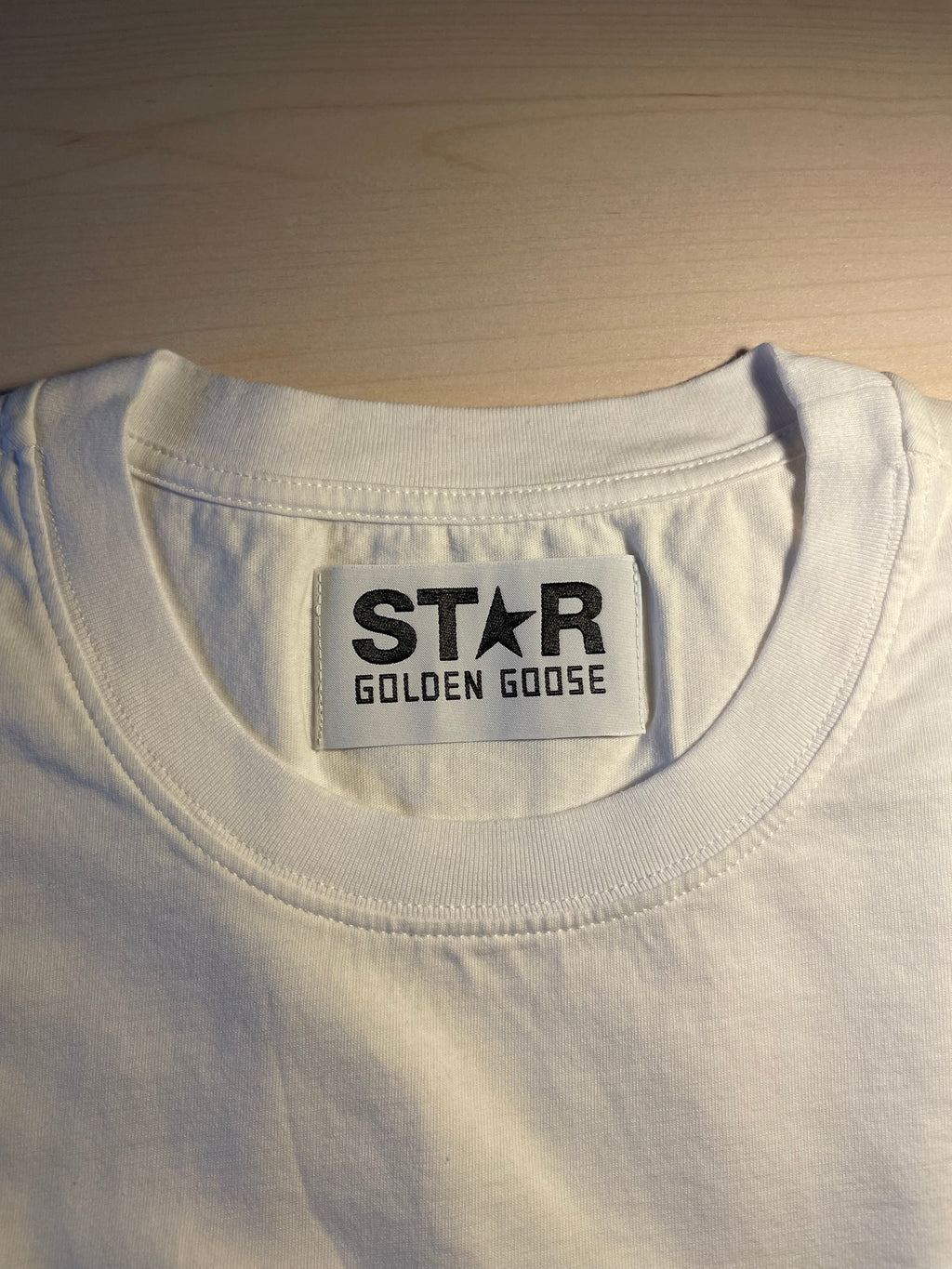 Maglia Golden Goose Star bianca stella nera