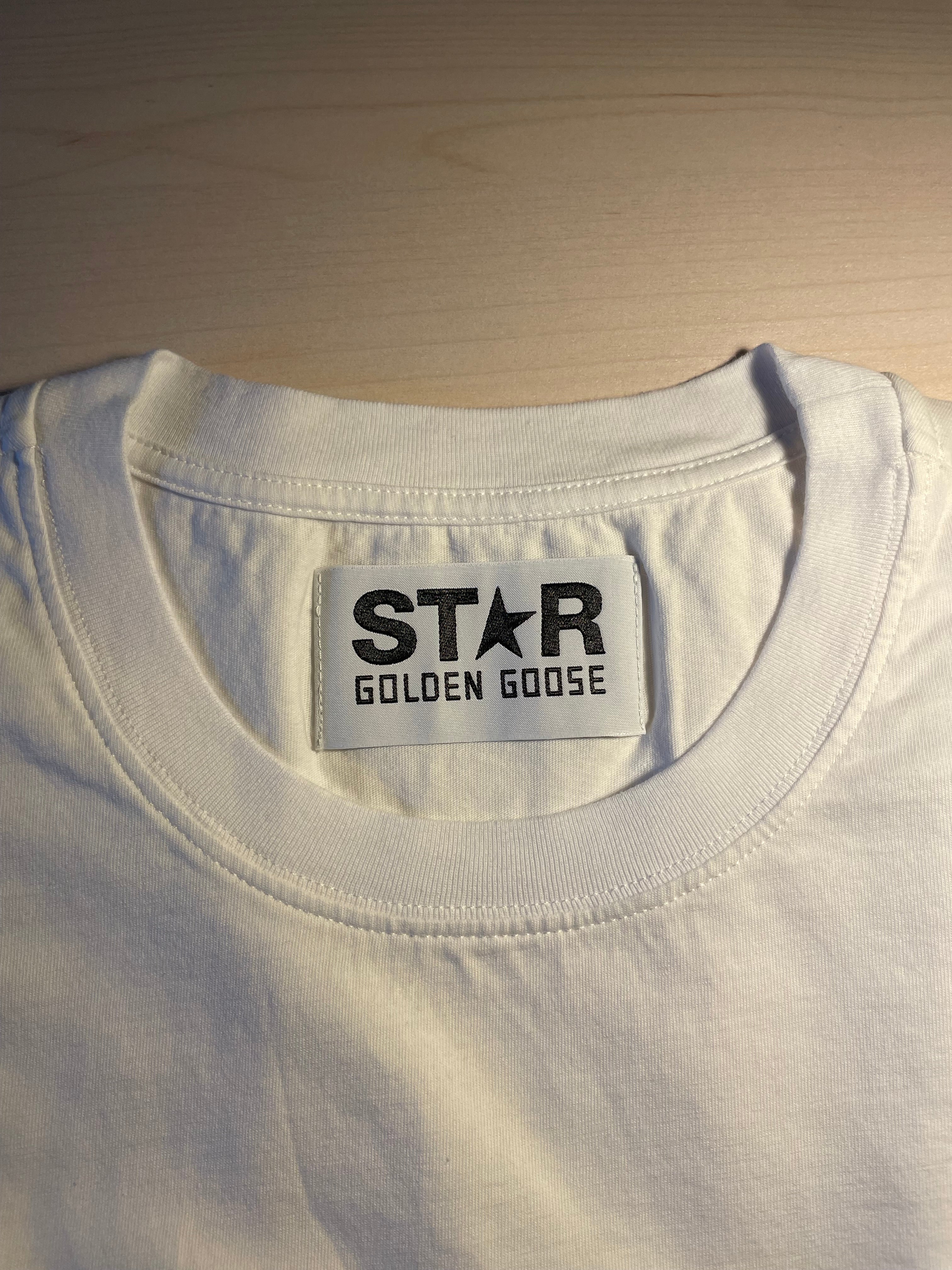 Maglia Golden Goose Star bianca stella nera