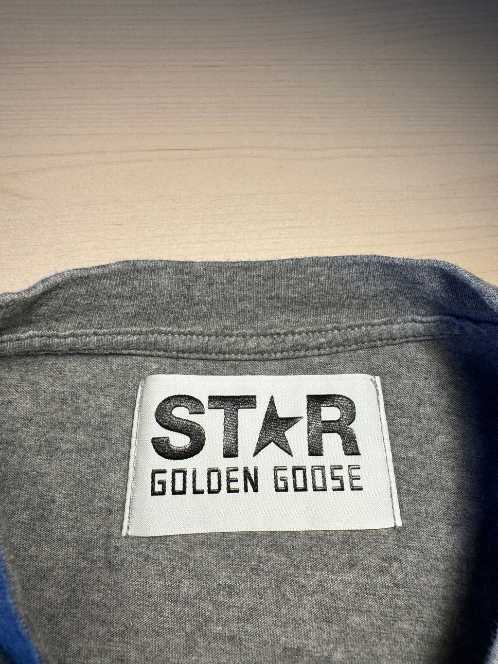 Maglia Golden Goose Star grigia stella oro