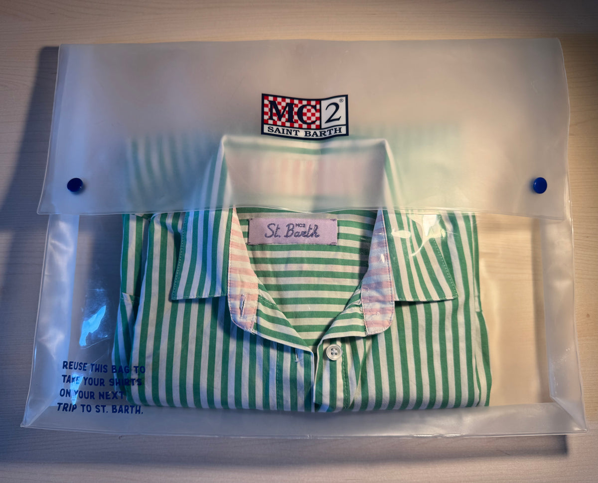 Camicia Saint Barth righe “Madame À La Plage”
