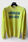 Maglione Saint Barth "Problem Solver" giallo fluo