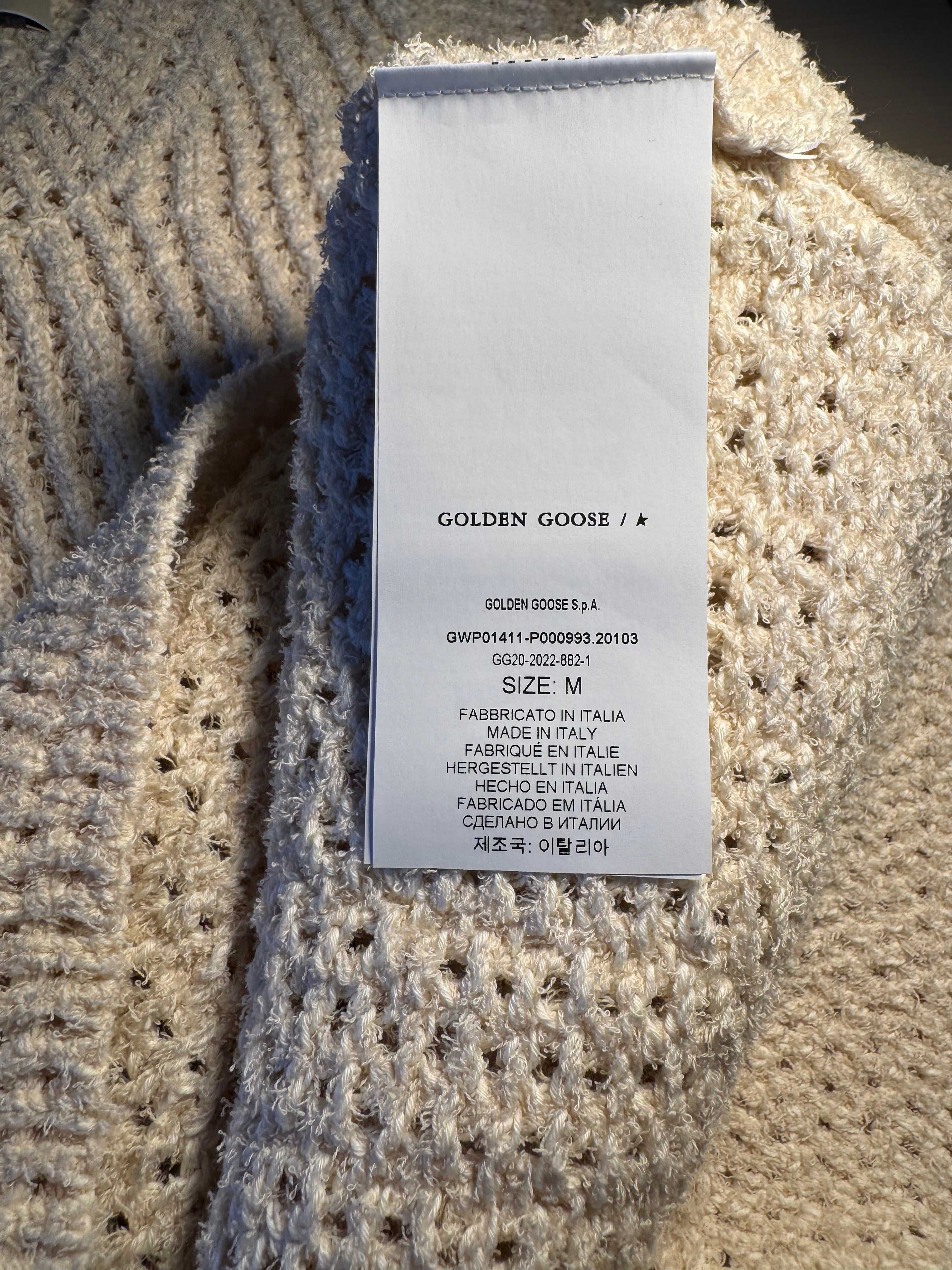Canottiera Golden Goose panna