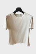 Maglia Golden Goose bianca trattamento distressed
