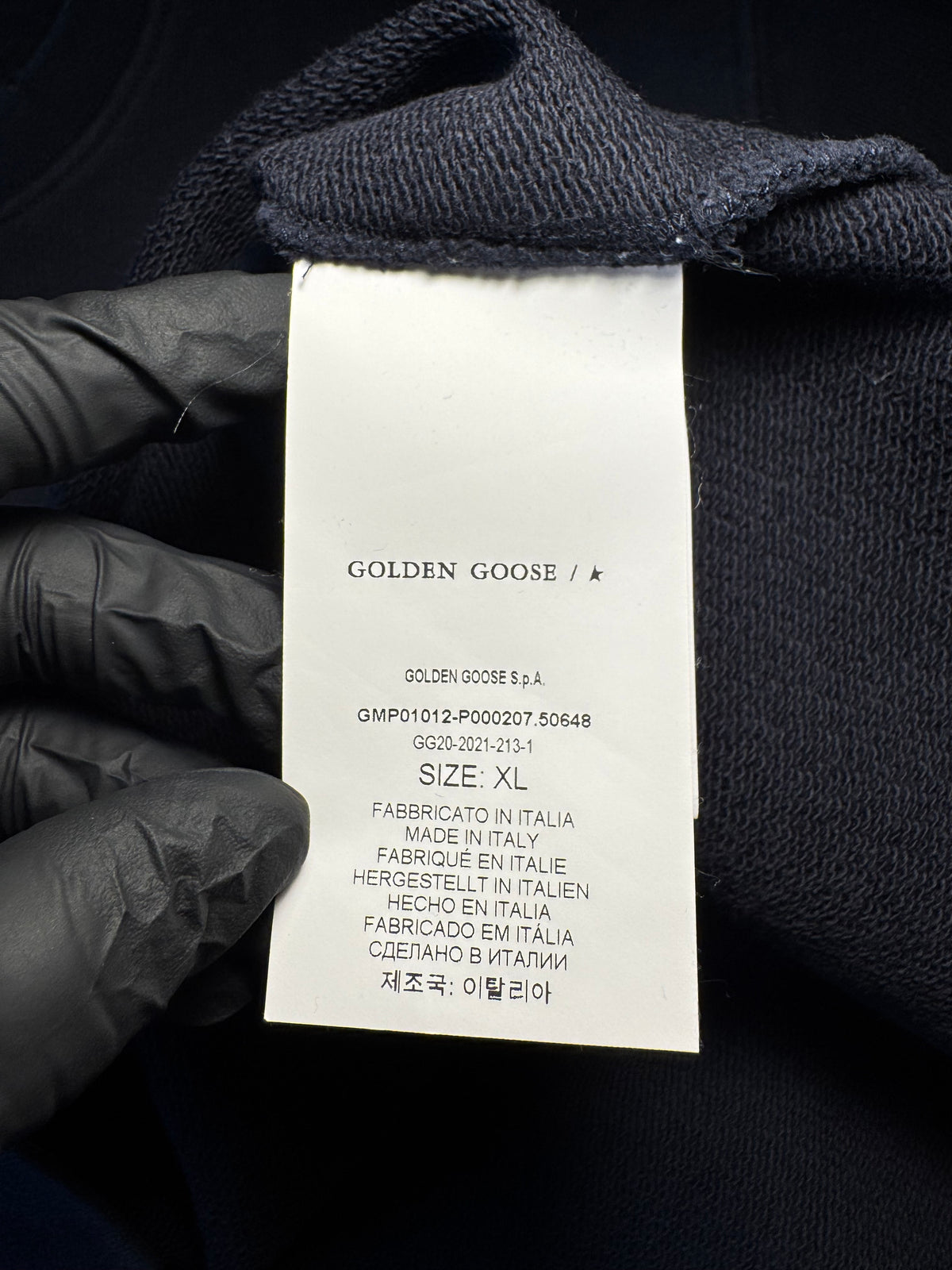 Felpa Golden Goose "Perfect Imperfection" blu