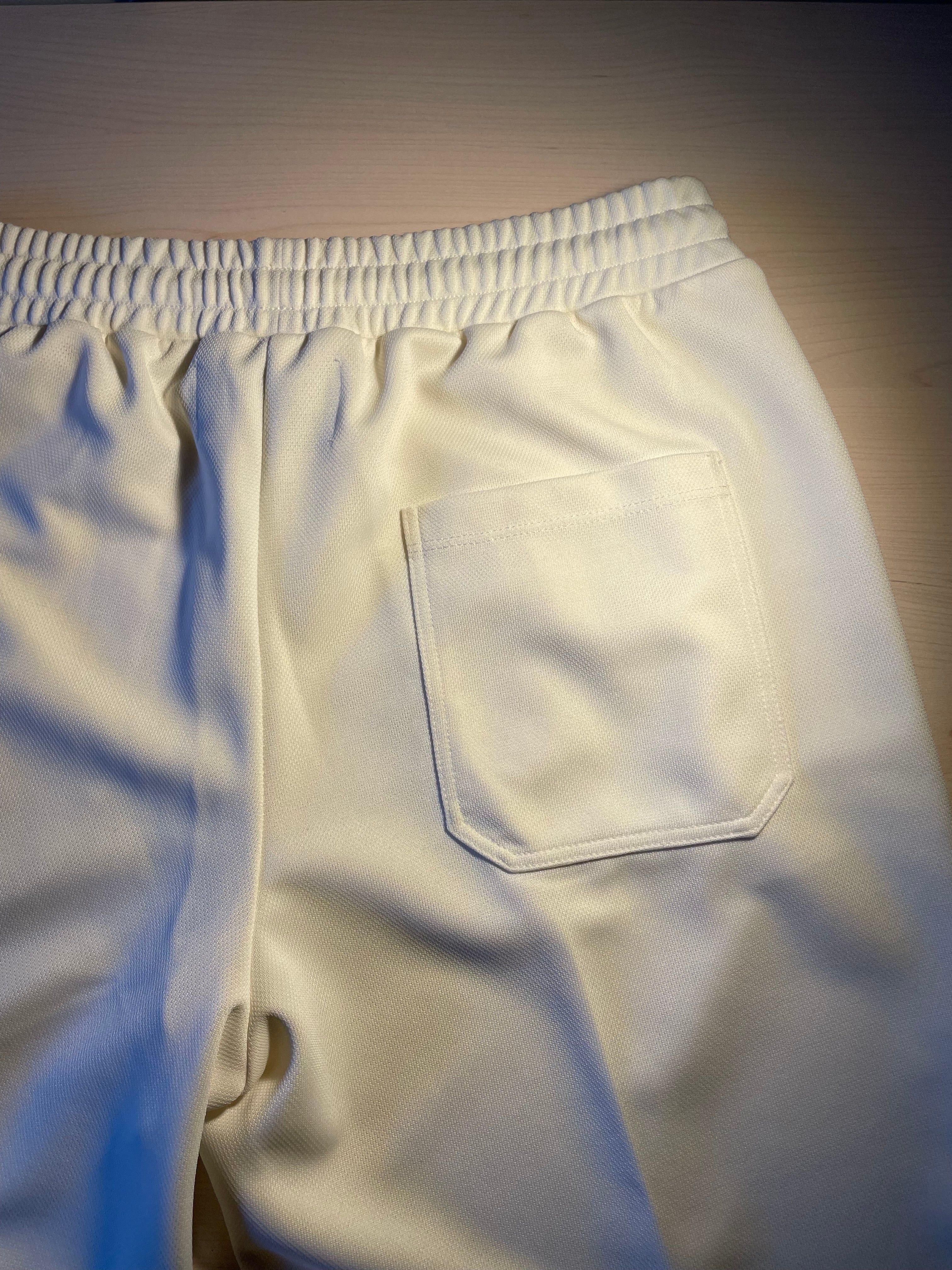 Pantaloni Golden Goose star jogging bianchi stelline laterali