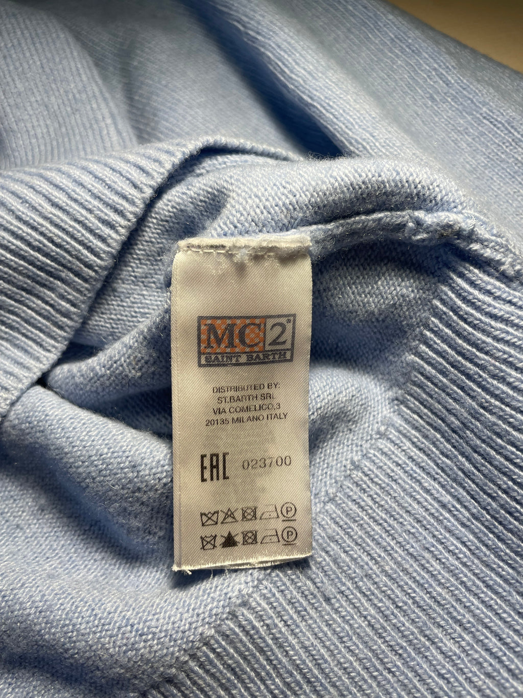 Maglione Saint Barth "St. Barth Habitué" azzurro