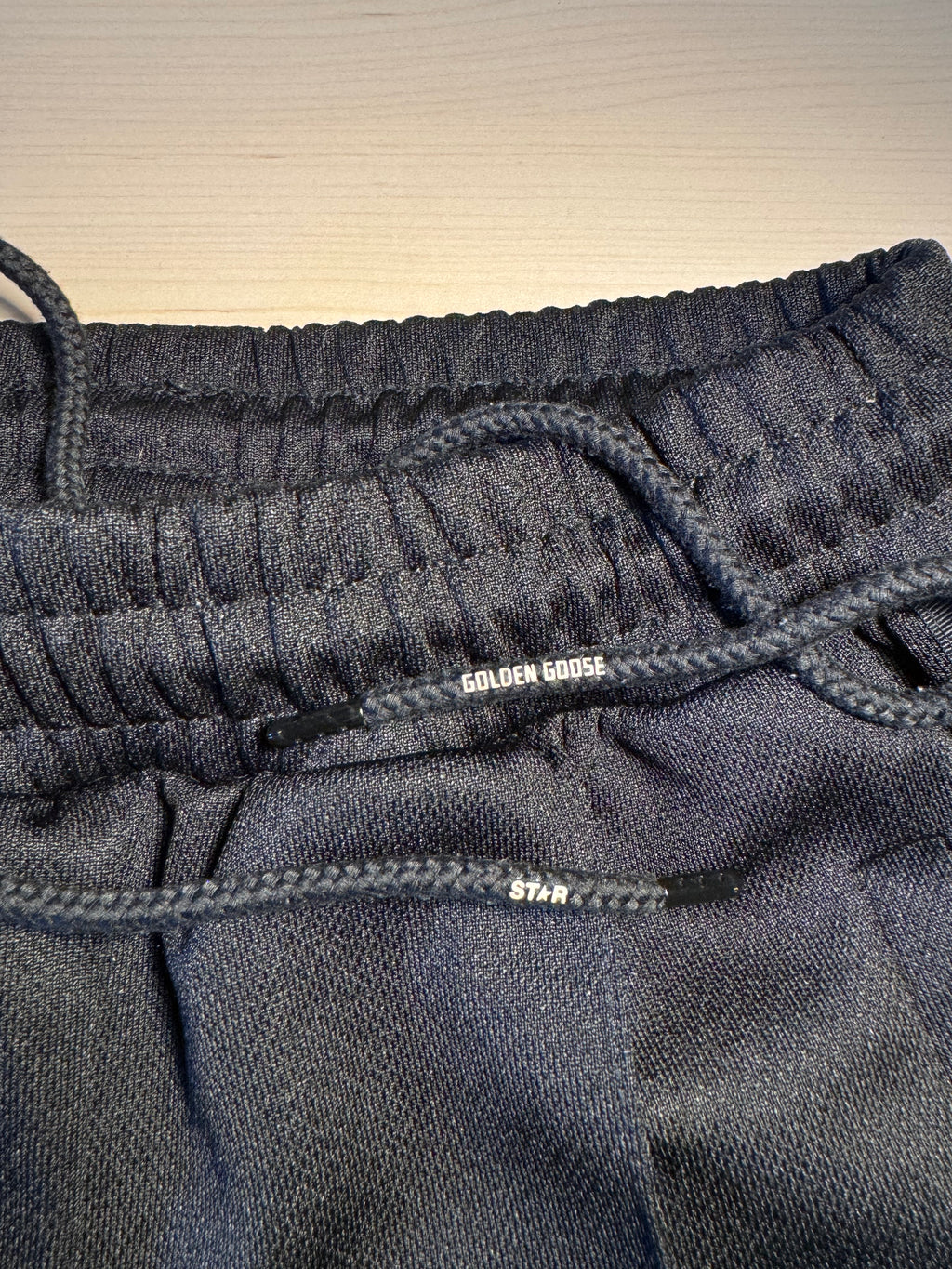 Pantaloni Golden Goose Star jogging neri stelline laterali