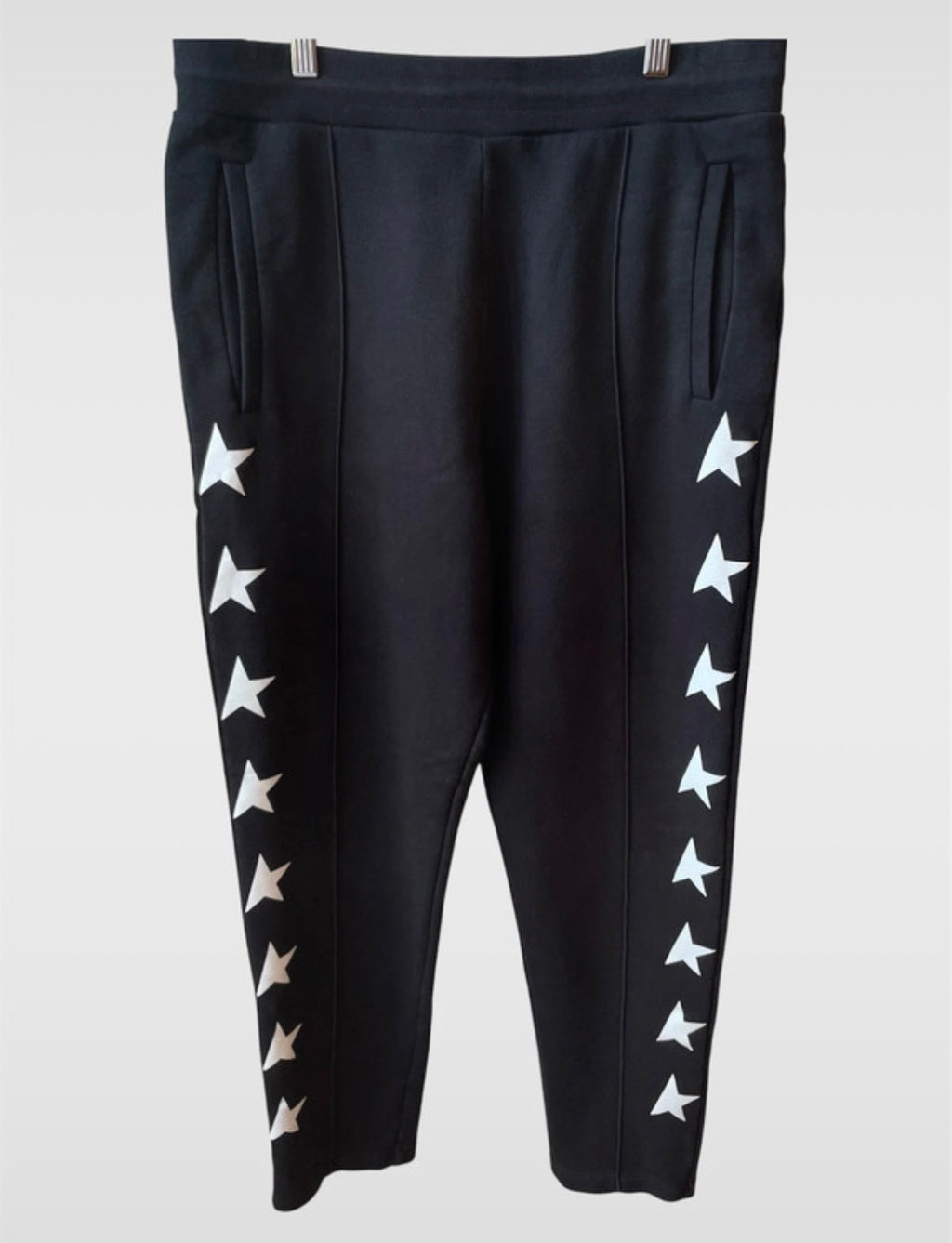 Pantaloni Golden Goose Star neri stelle bianche