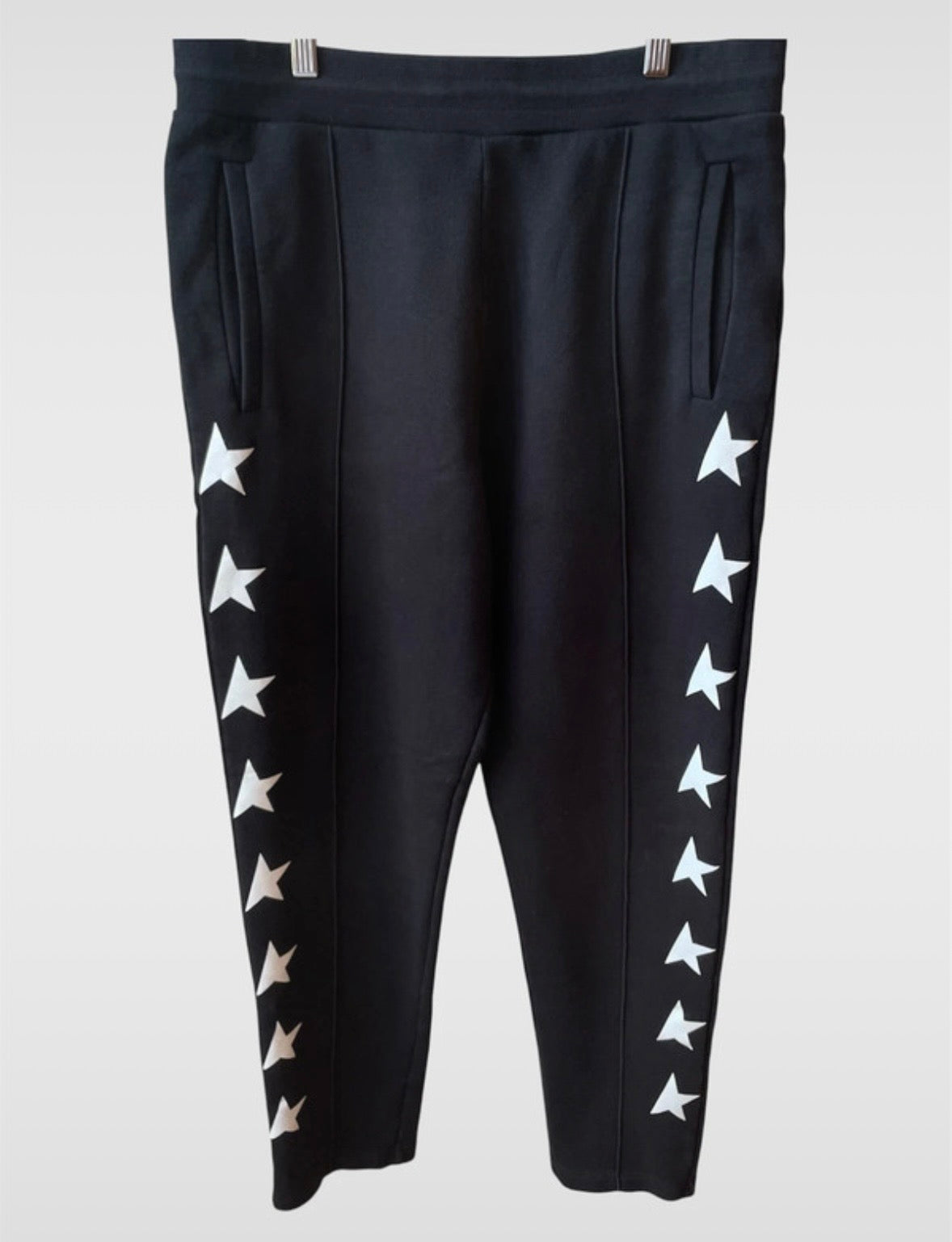 Pantaloni Golden Goose Star neri stelle bianche