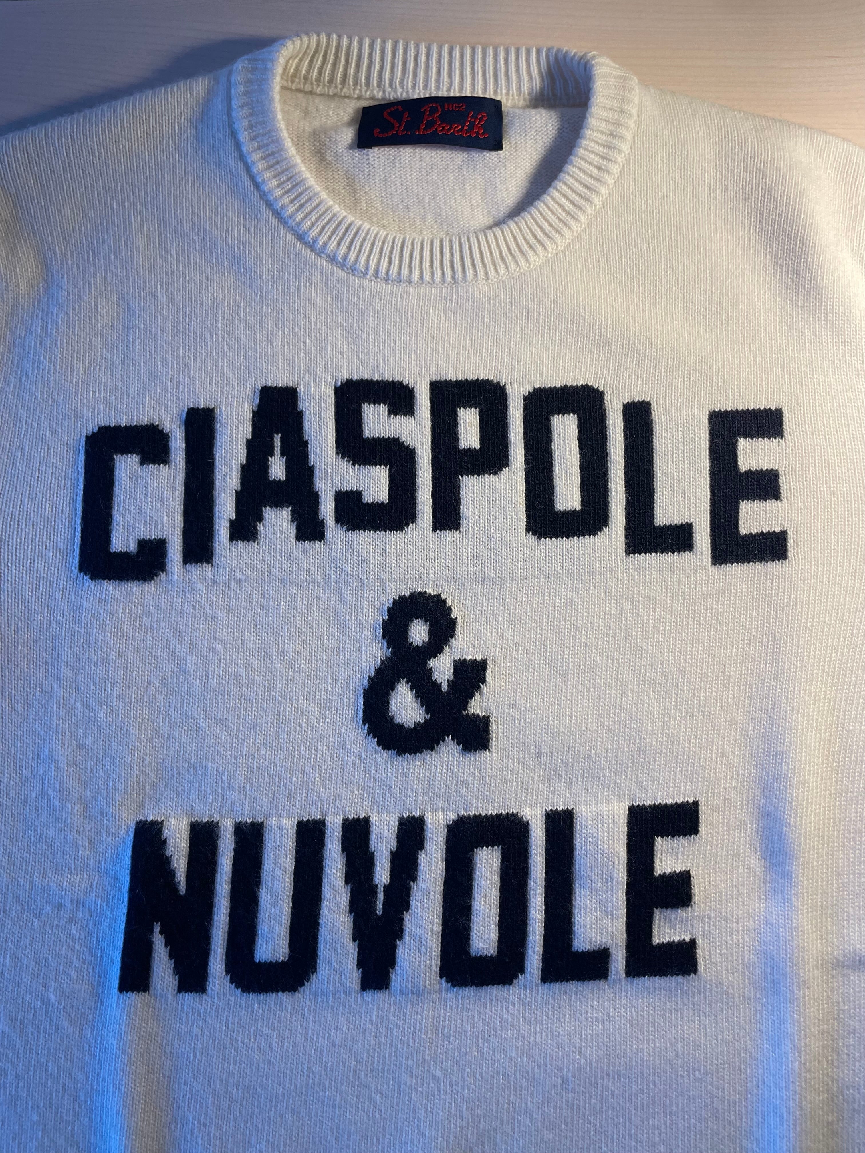 Maglione Saint Barth "Ciaspole e nuvole"